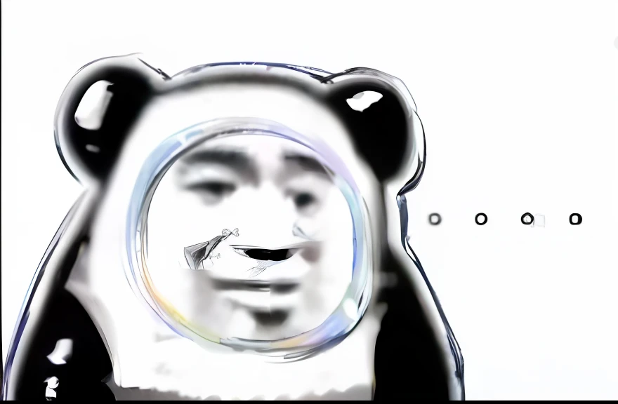 There is a black-and-white photo of a man in a bear suit, ahegao face, ahegao, Red Dieter meme, discord profile picture, twitch emote, negao, (((luke chueh))), jackie chan doing ???, 🐋 as 🐘 as 🤖 as 👽 as 🐳, inspired by Li Tiefu, 🚀🚀🚀, paul lung