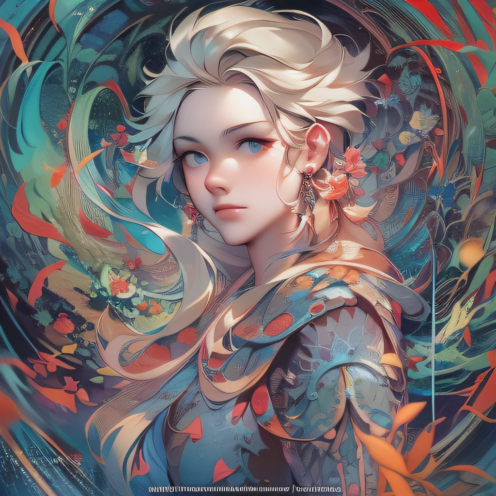 Elsa from frozen,Beauty, Extreme Aesthetics, Masterpiece, Best Quality, (Zentangle, Mandala, Tangled, Entangled), (Fractal Art: 1.3), 1girl, Very Detailed, Dynamic Angle, Official Art, Unity, 8k, Wallpaper, Ultra Detailed, , Cowboyshot, Beautiful, Chaotic, Elegant, Fauvist Design, Bright Colors, Romanticism, James Jean, Robbie Devi Antono, Ross Tran, Francis Bacon, Michal Mraz, Adrian Gaini, Petra Cortwright, Gerhard Richter, Takashi Yamamoto, Ashley Wood, atmospheric, masterpiece