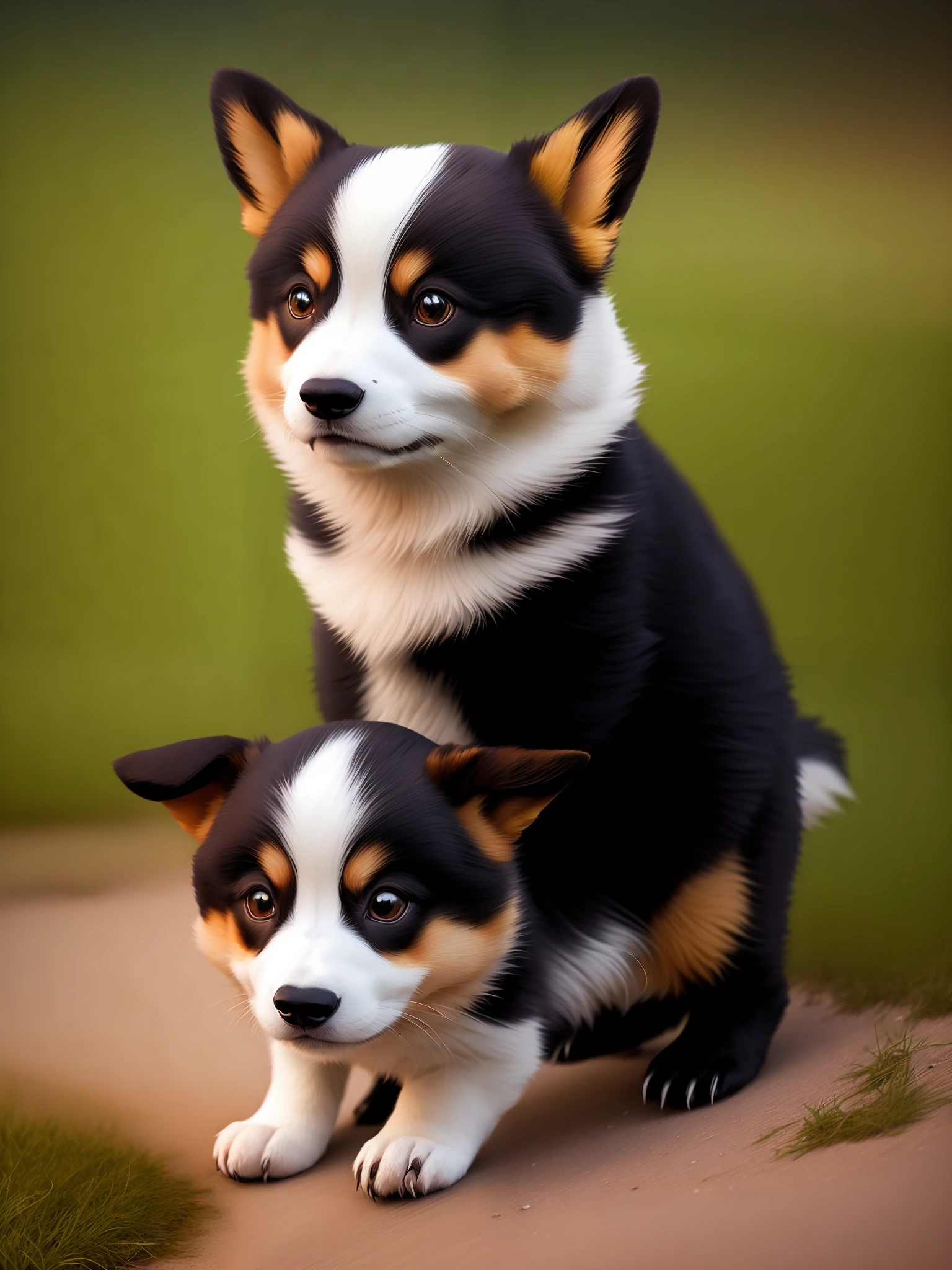 solo mid shot photo of a cute pixar version of a panda corgi hybrid
dark fantasy background, majestic, thrilling
ultra realistic highly detailed intricate photorealistic analog style photograph sharp focus, dramatic lighting by trash polka and Jordan Grimm...