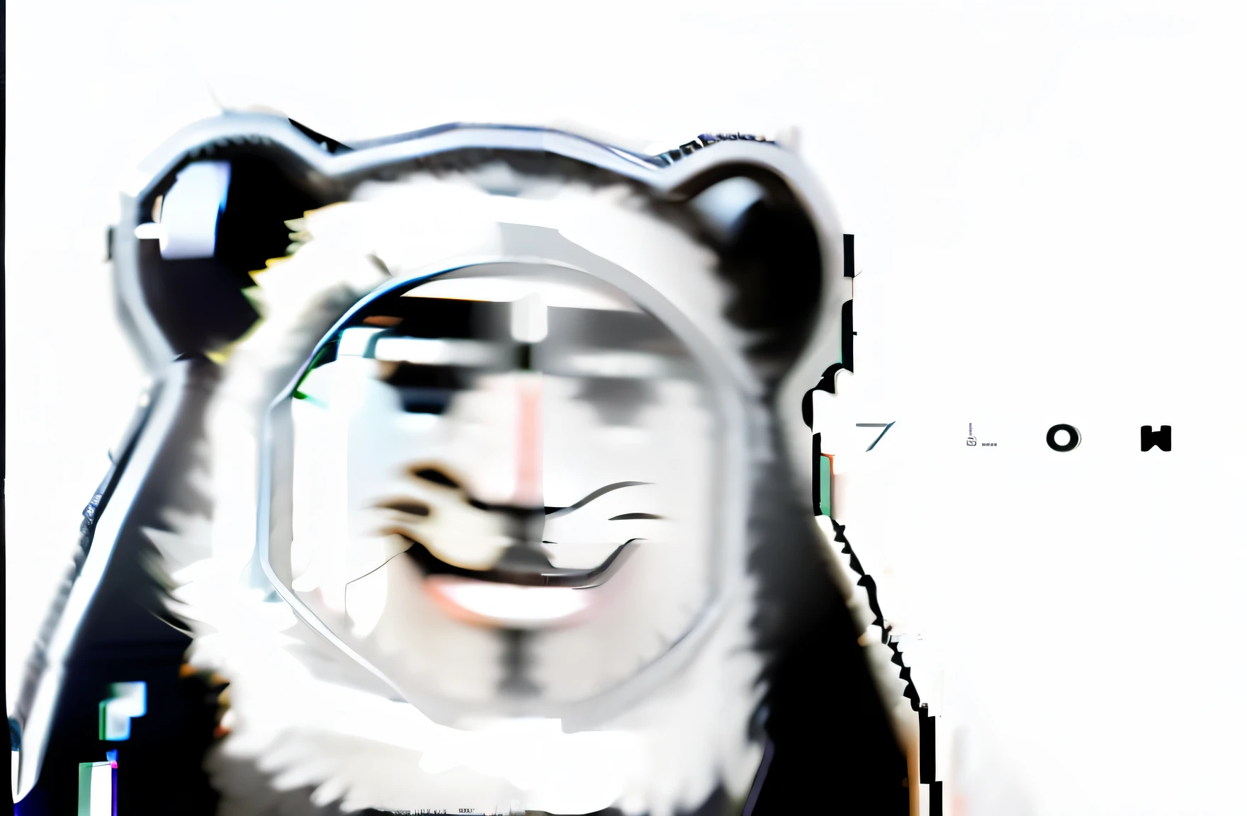 There is a black-and-white photo of a man in a bear suit, ahegao face, ahegao, Red Dieter meme, discord profile picture, twitch emote, negao, (((luke chueh))), jackie chan doing lsd, 🐋 as 🐘 as 🤖 as 👽 as 🐳, inspired by Li Tiefu, 🚀🚀🚀, paul lung ,goddes ,sb --auto