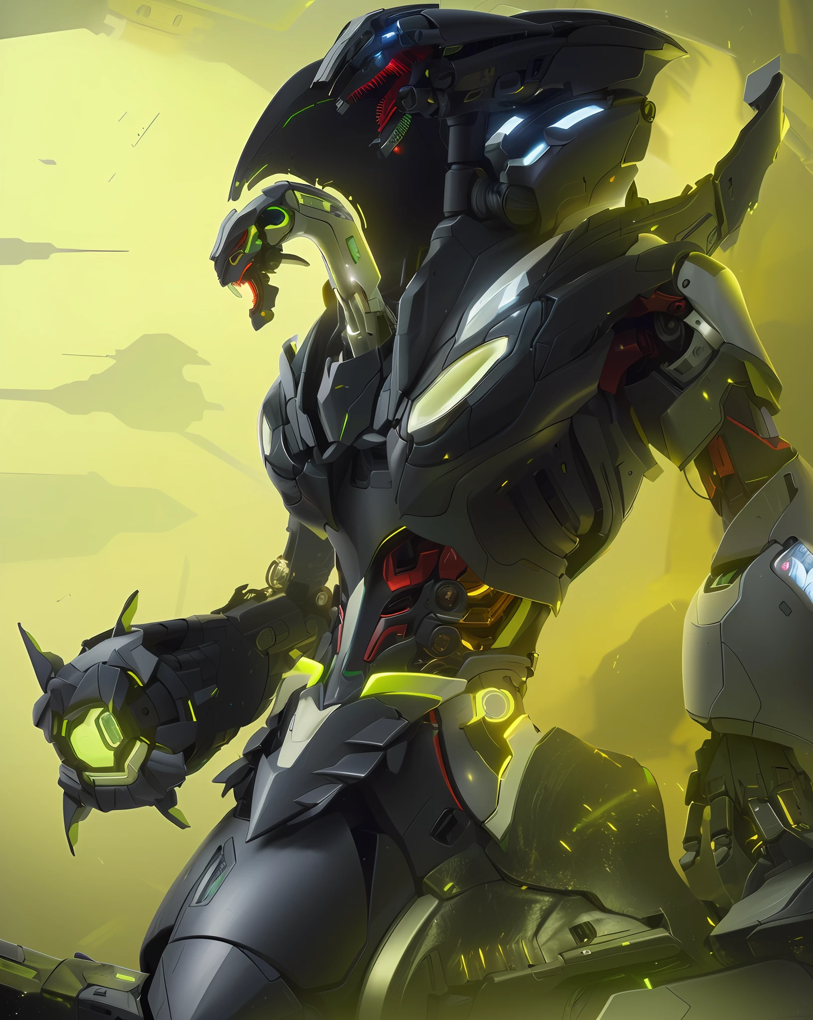 Best quality, Fine biomechanical mech, (ultra - detailed:1.25), Complex robot design, Ultra photo realsisim, (Intricate and fine details:1.1), Extremely clear lines, Heavy sci-fi aesthetic styling。