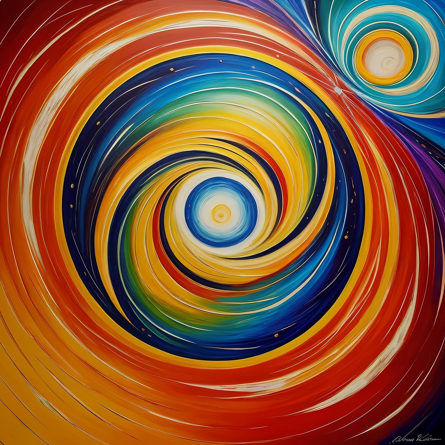 Visualize the intricate journey of fertilization in an enchanting oil painting. The scene depicts the moment of fusion between the sperm and the egg, with vibrant colors symbolizing the merging of genetic material. The brushstrokes convey a sense of wonder and awe, capturing the miraculous nature of this pivotal event in the creation of life. --auto