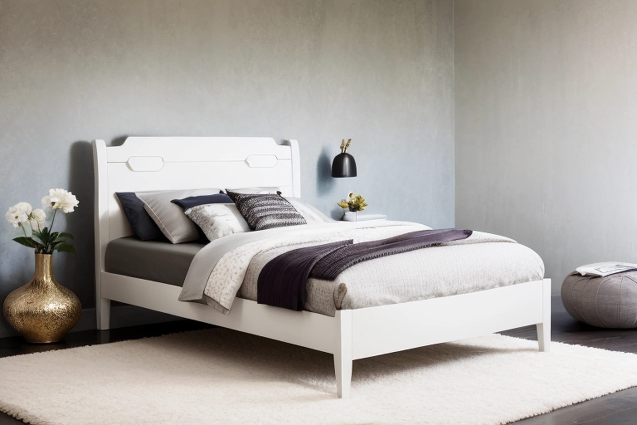 for this single bed,Add a very high-end background