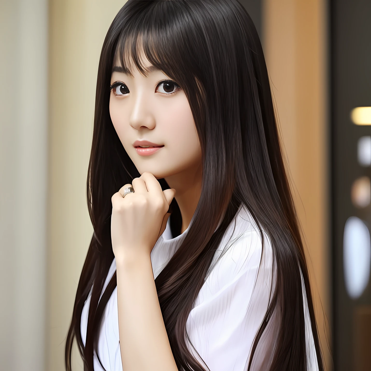A woman who looks like Japanese actress Mayu Matsuoka。 --auto