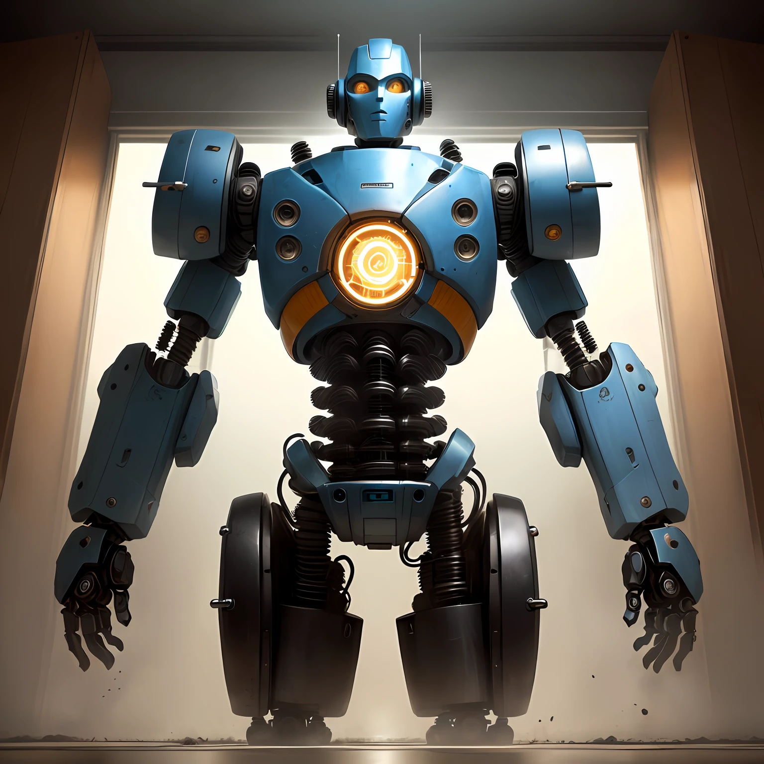Robot made of shock absorbers