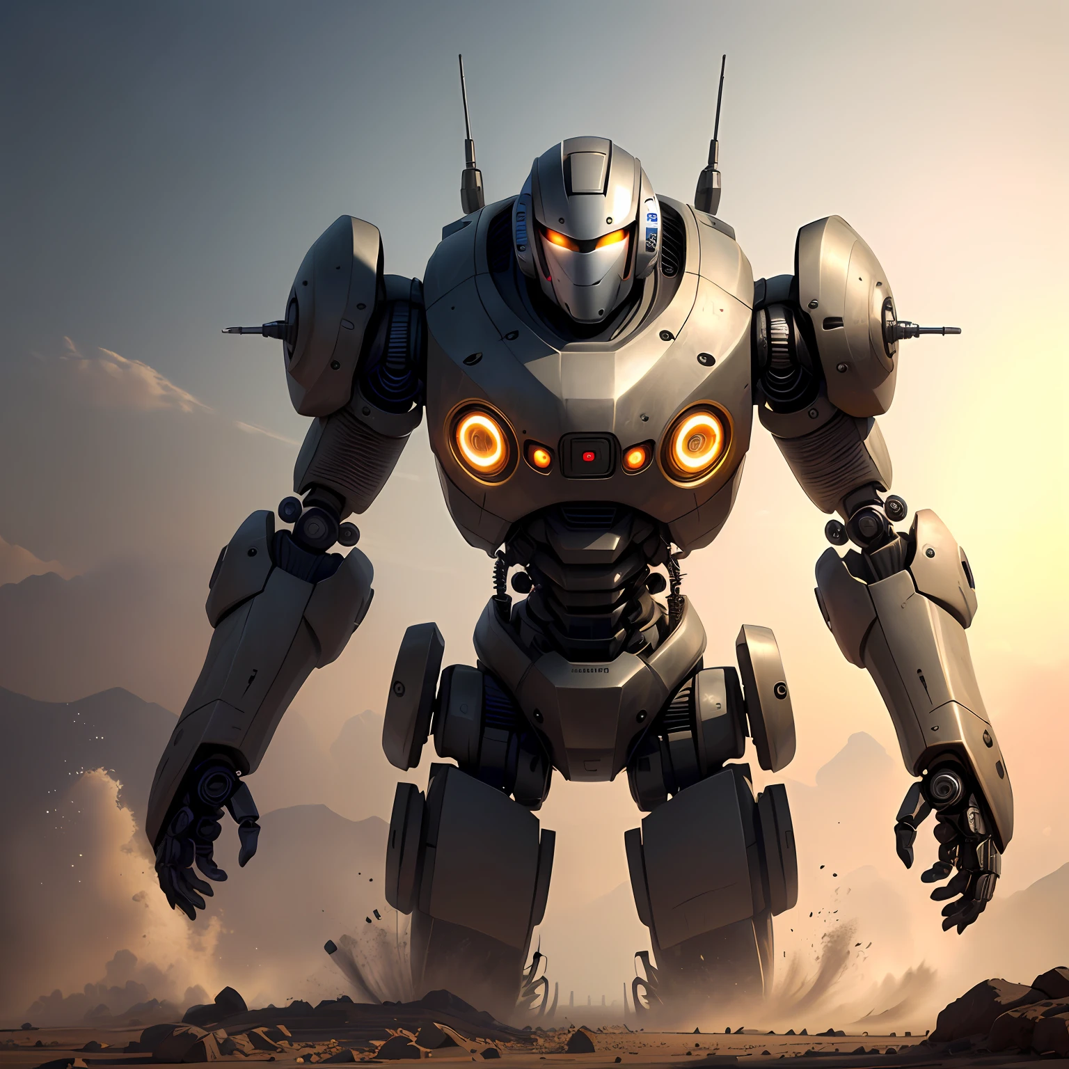 Robot made of shock absorbers