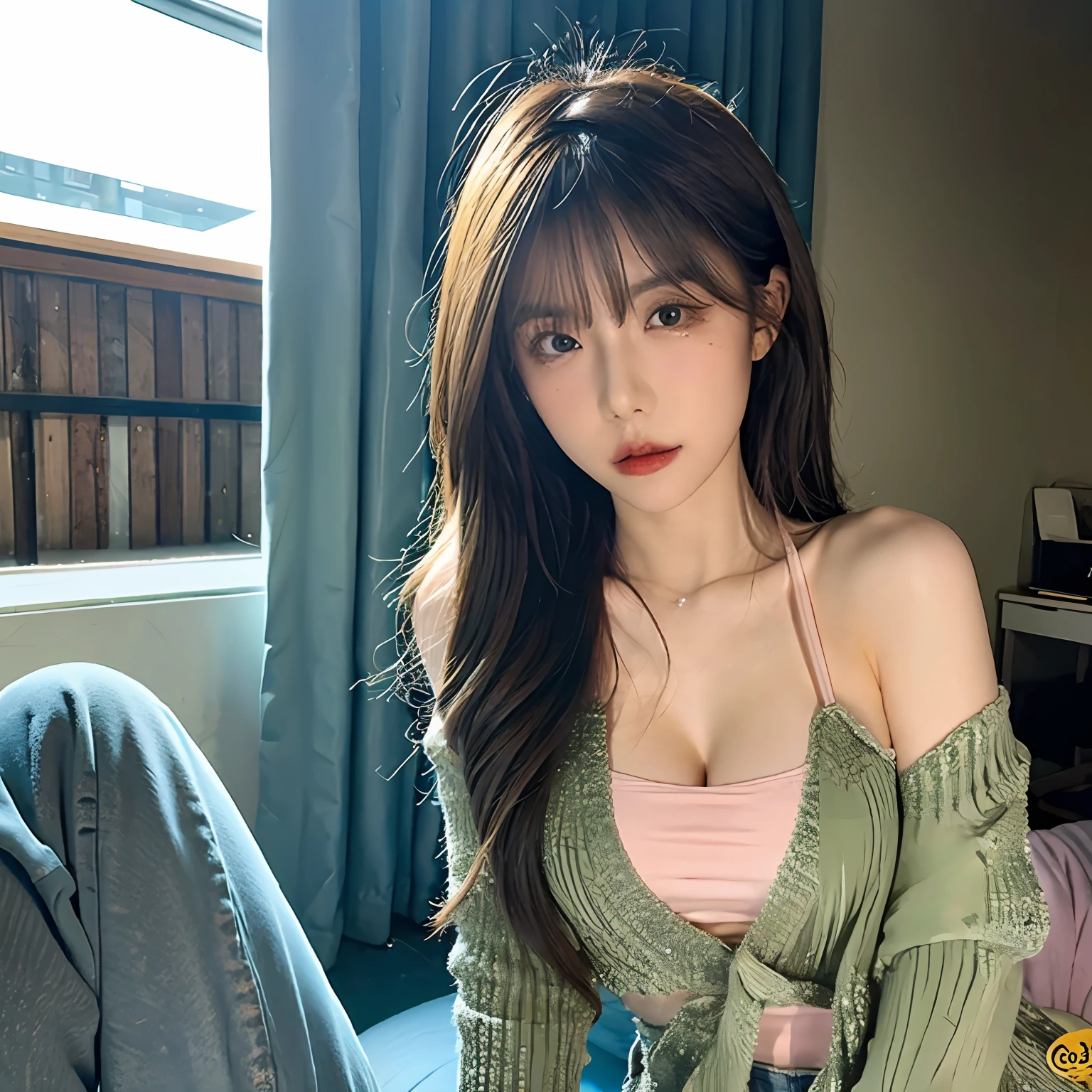 best qualtiy, woman ,realisticlying,nakeness, full bodyesbian,looking at viewert