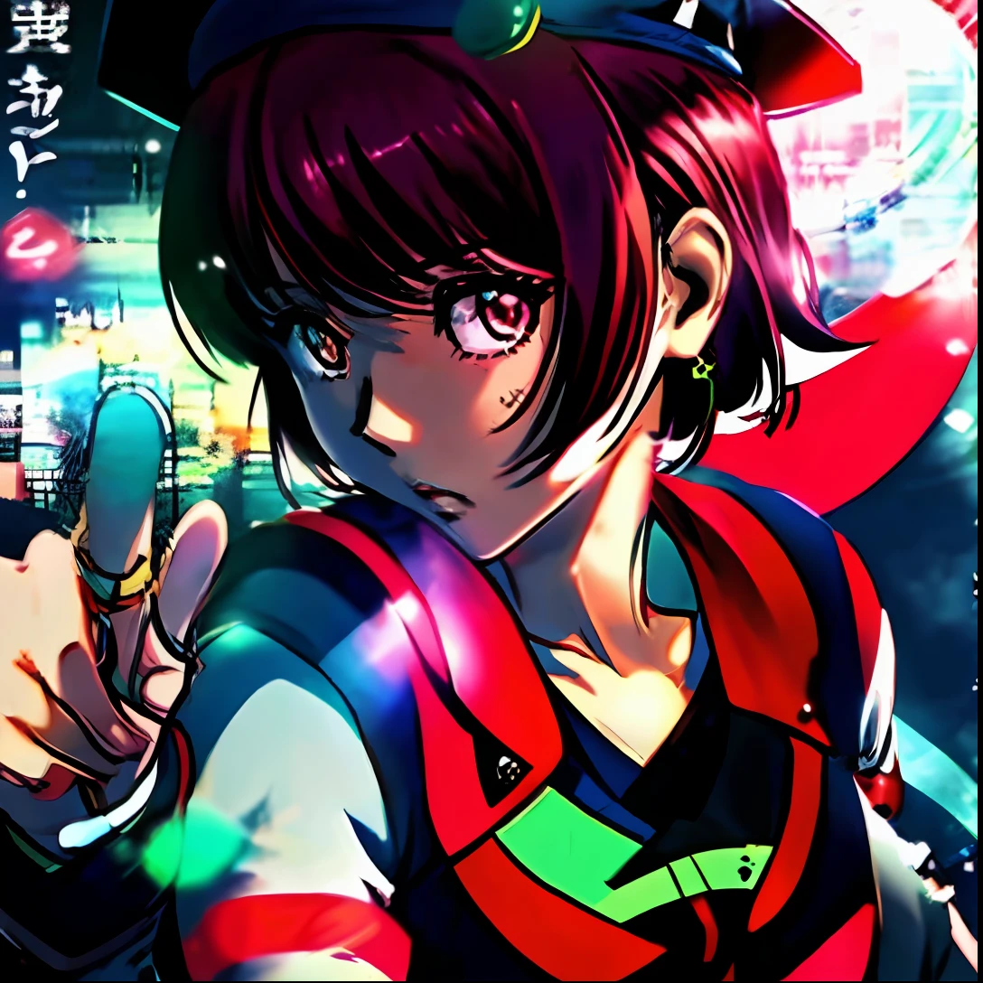 anime com olhos verdes e um top rosa, Meninaime chamada Lucy, Estilo de cor Aya Takano, Ayaka, Rei Hiroe, Sakura Kinomoto, ( ( Massa Amane # ) ), Massa Amane , menina anime , personagem de anime feminino, menina anime sedutoa garota de anime, menina anime atraente, anlhor garota, (menina anime)