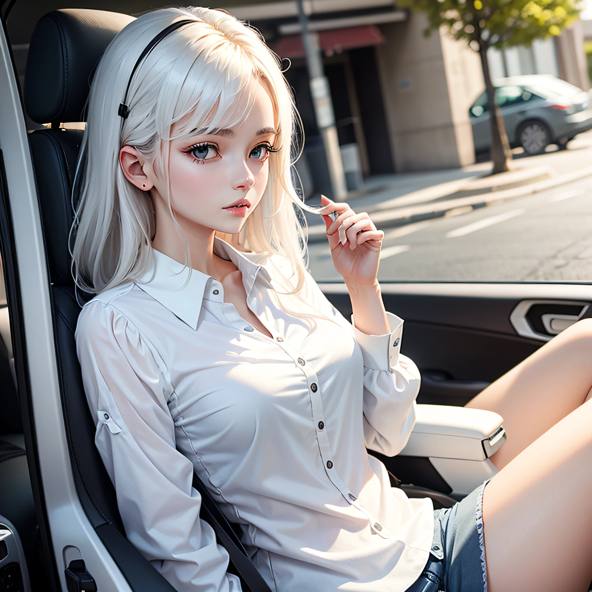 White color blouse --auto