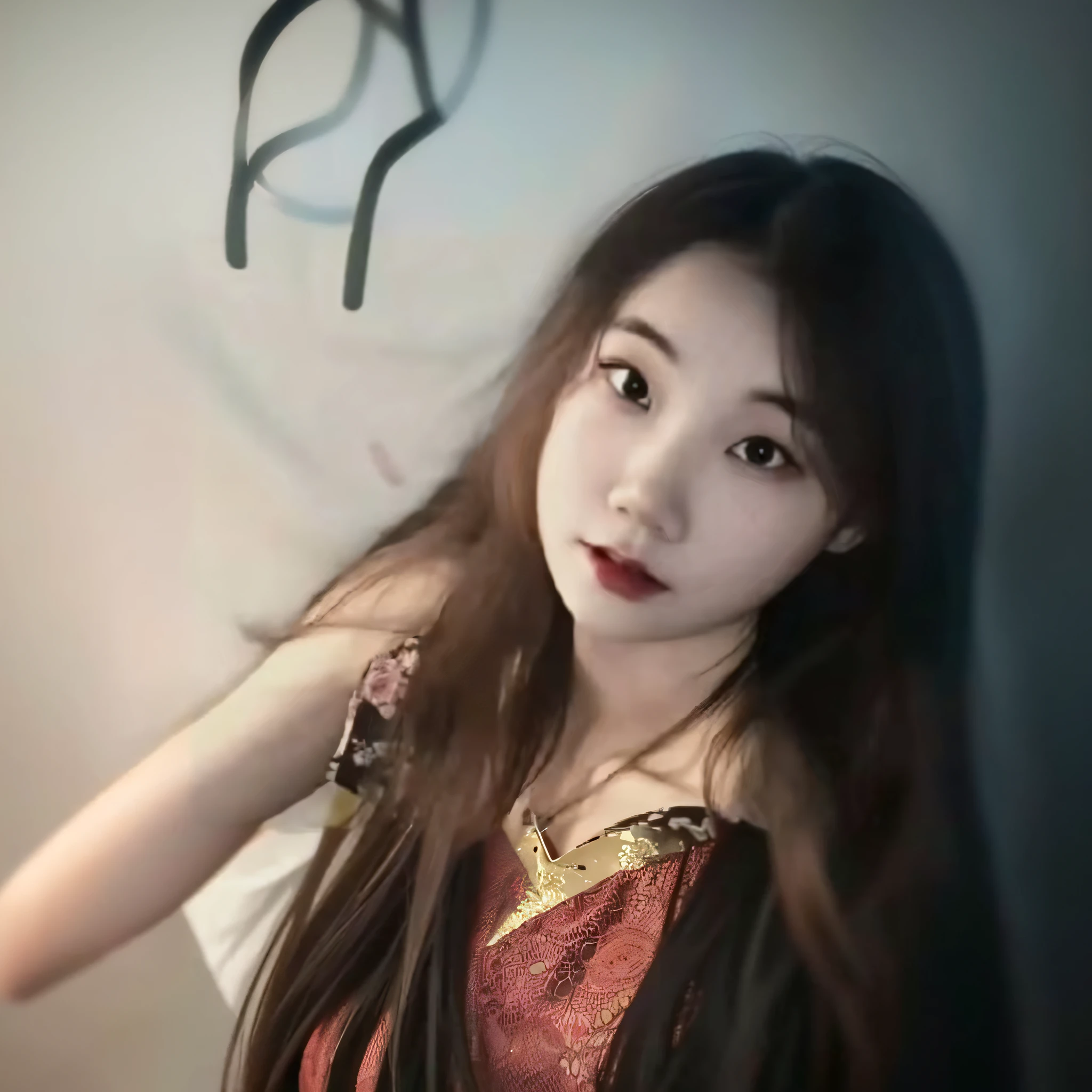 a close up of a woman with a long hair wearing a dress, Korean girl, young cute wan asian face, wan adorable korean face, Chinese girl, 19-year-old girl, beautiful Korean women, young lovely Korean faces, Ruan cute vtuber, Beautiful Asian girl, Young Asian girl, Korean woman, Gorgeous young Korean woman, ulzzangs