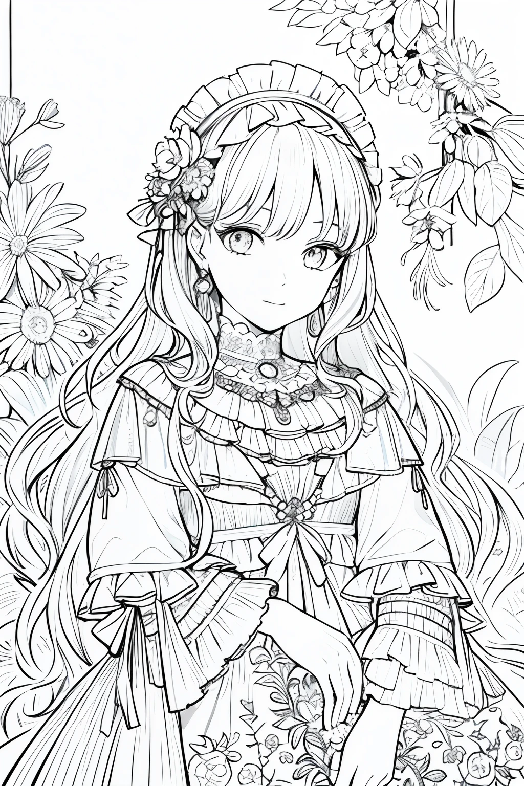 (Highest picture quality),masterpiece,ultra-detailed,Detailed eye description,1girl, celestine lucullus,sketch,