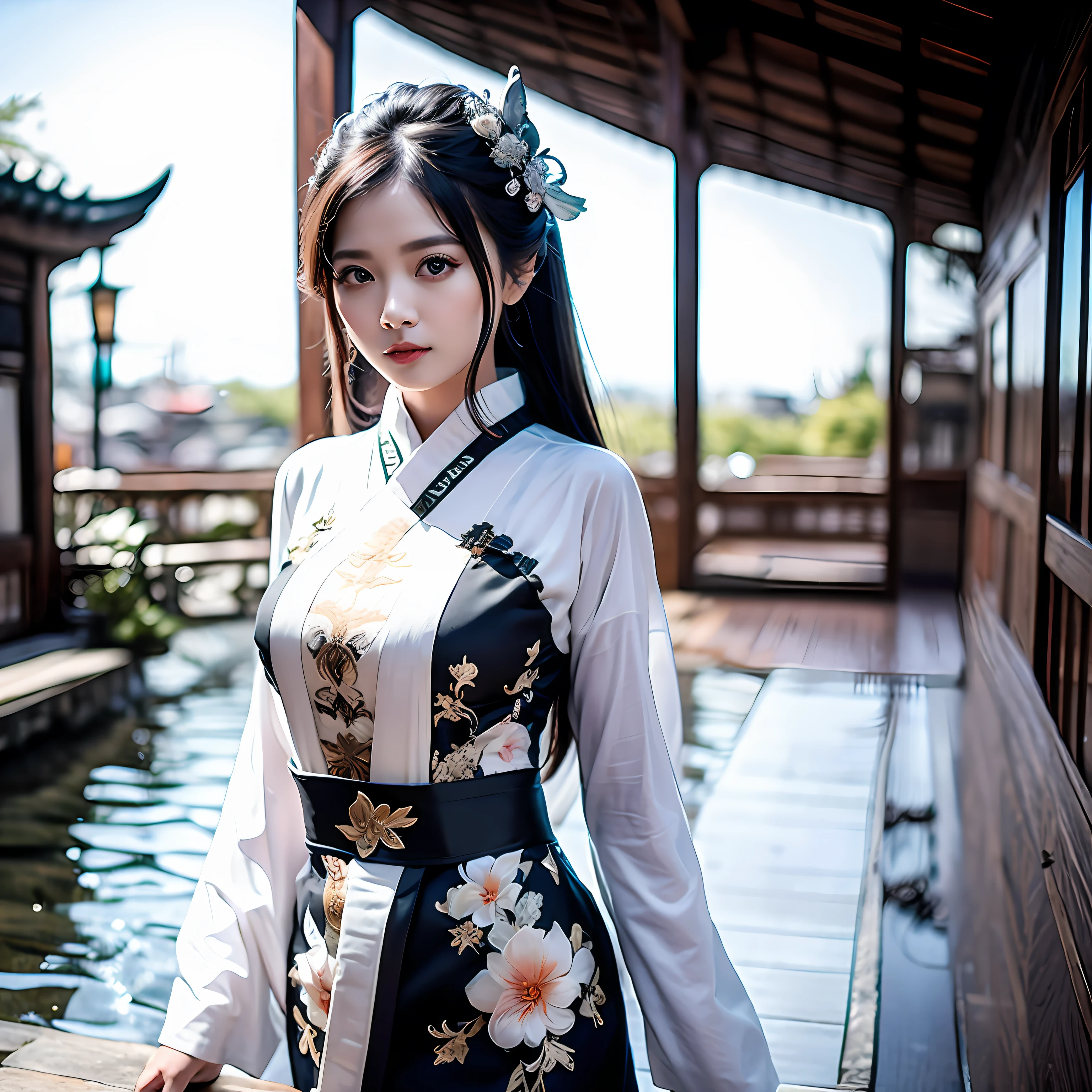 Jiangnan Water Town,A drizzle,An antique lady with an umbrella --auto