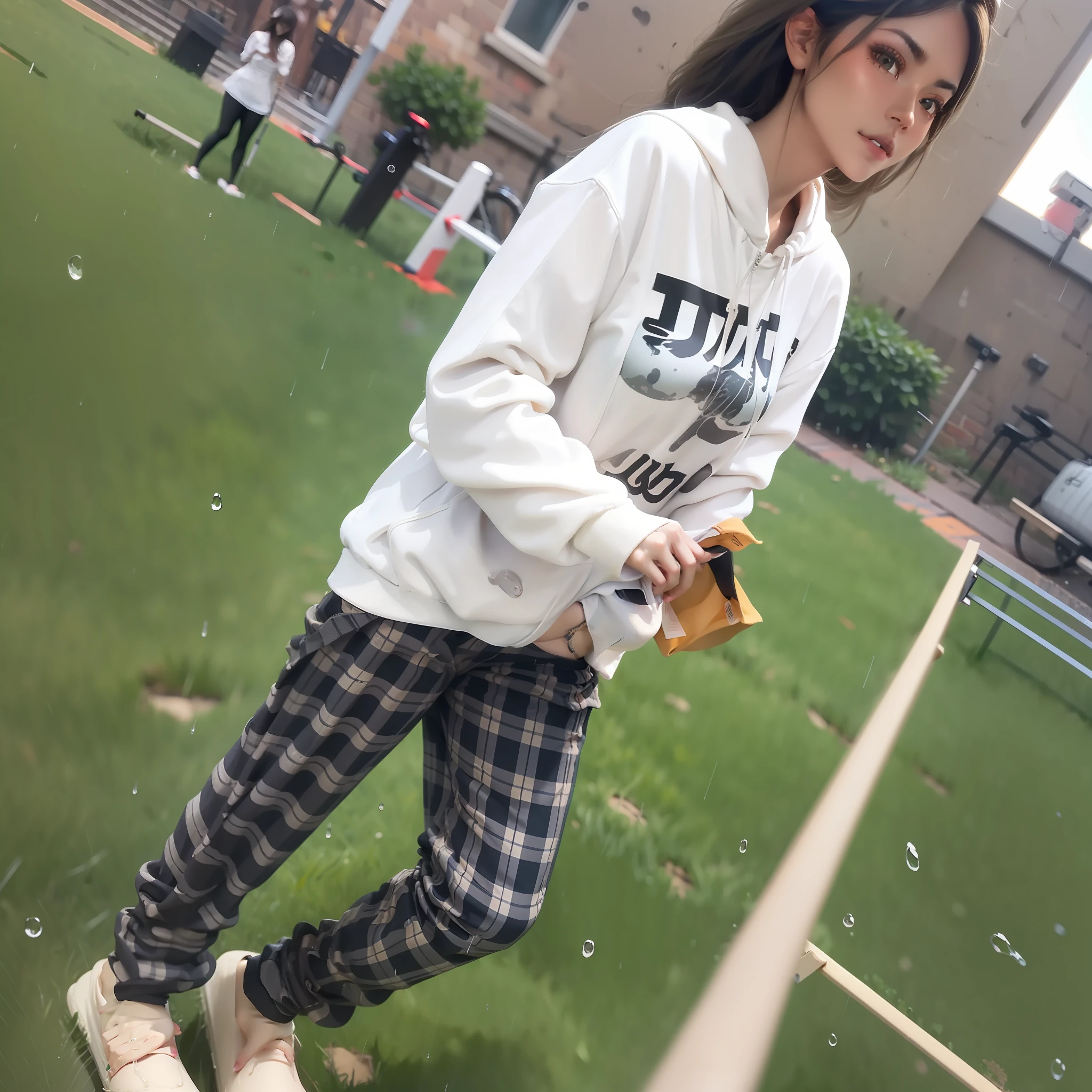 ((Best Quality, 8K, Masterpiece:1.3)), Focus: 1.2, Perfect Body Beauty: 1.4, Buttocks: 1.2, ((Layered Haircut, Breasts: 1.2)), (Wet Clothes: 1.1) , (Rain, Street:1.3), Bandeau Dress: 1.1, Highly Detailed Face and Skin Texture, Delicate Eyes, Double Eyelids, Whitened Skin, Long Hair