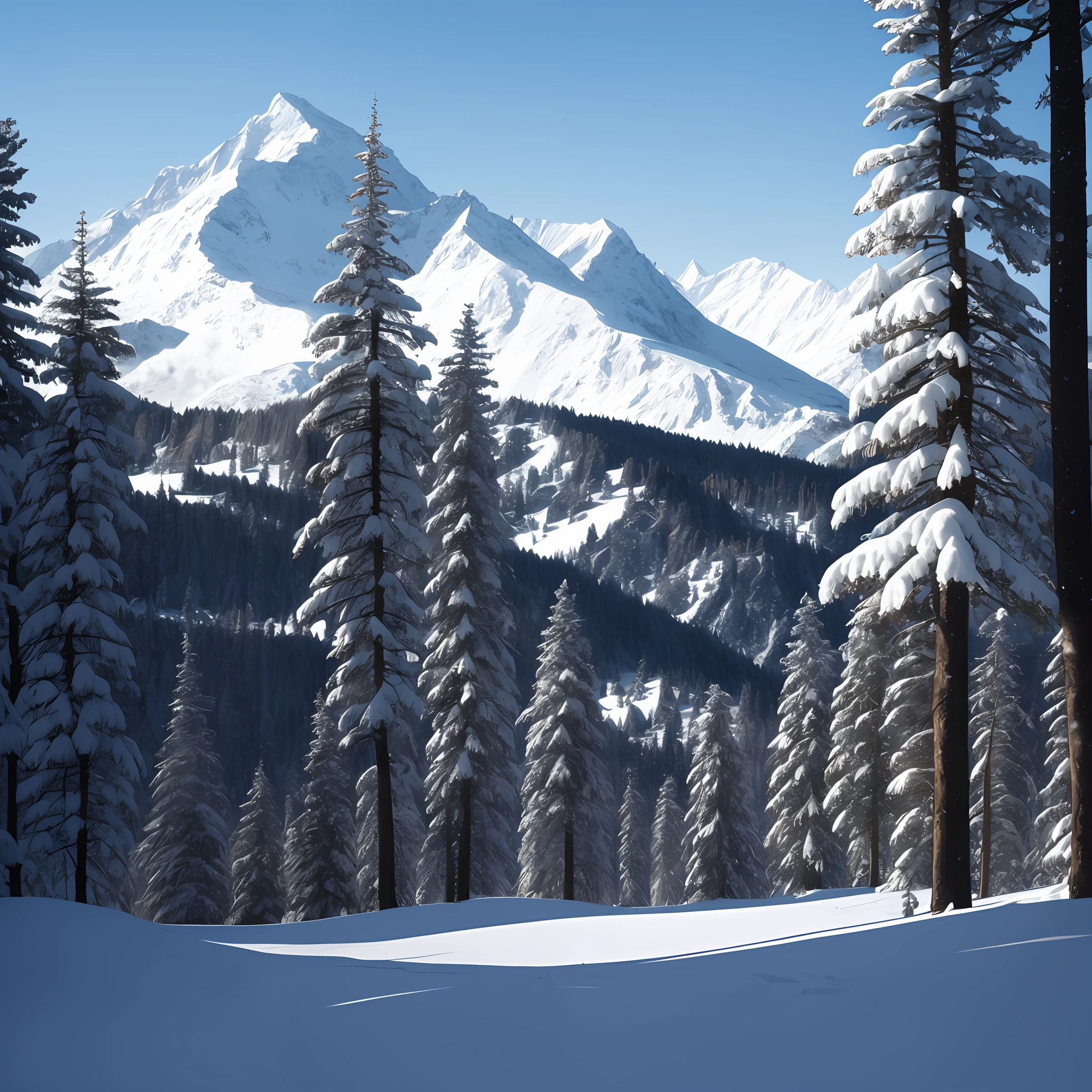 snow mountains,ln the forest,rios --auto
