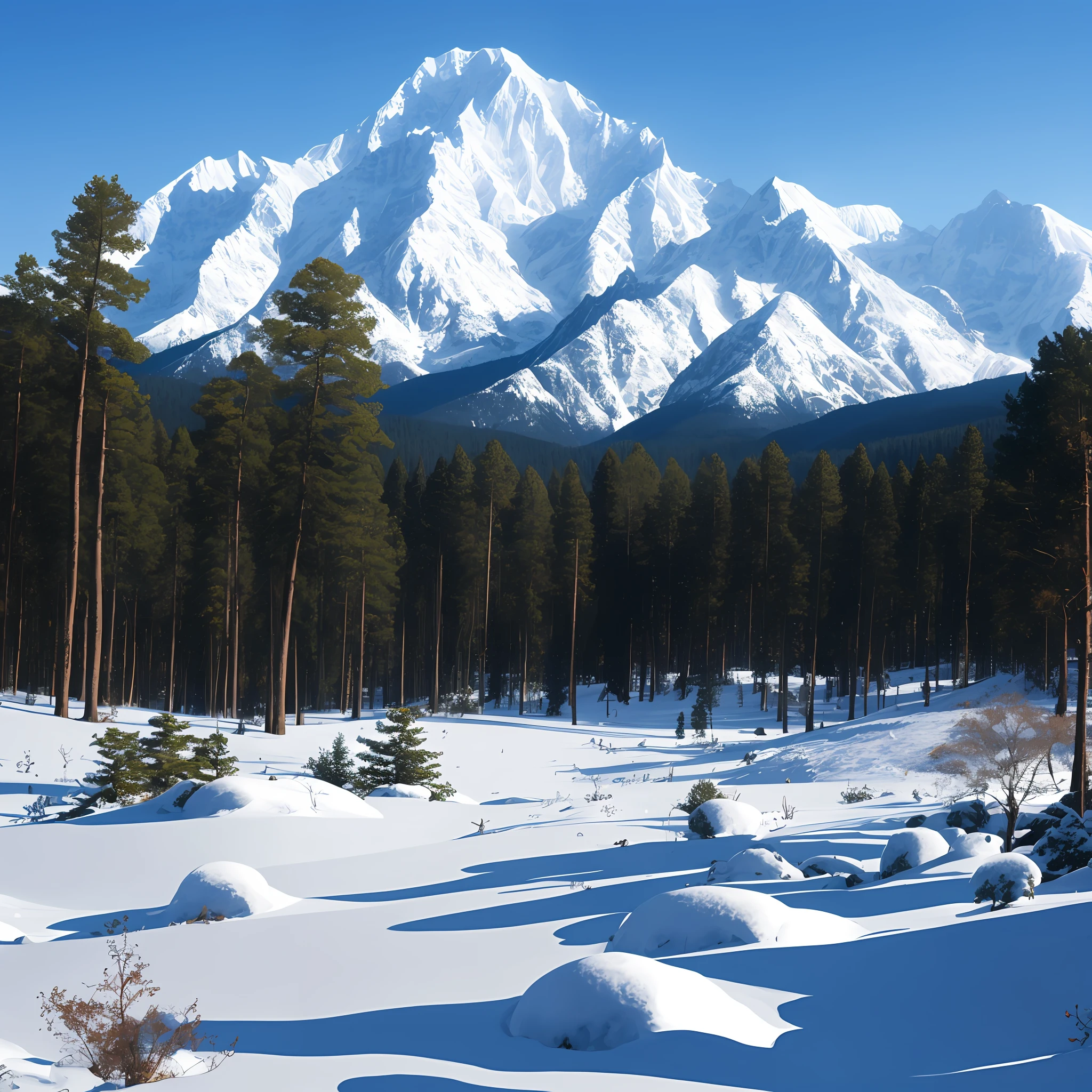 snow mountains,ln the forest,rios --auto