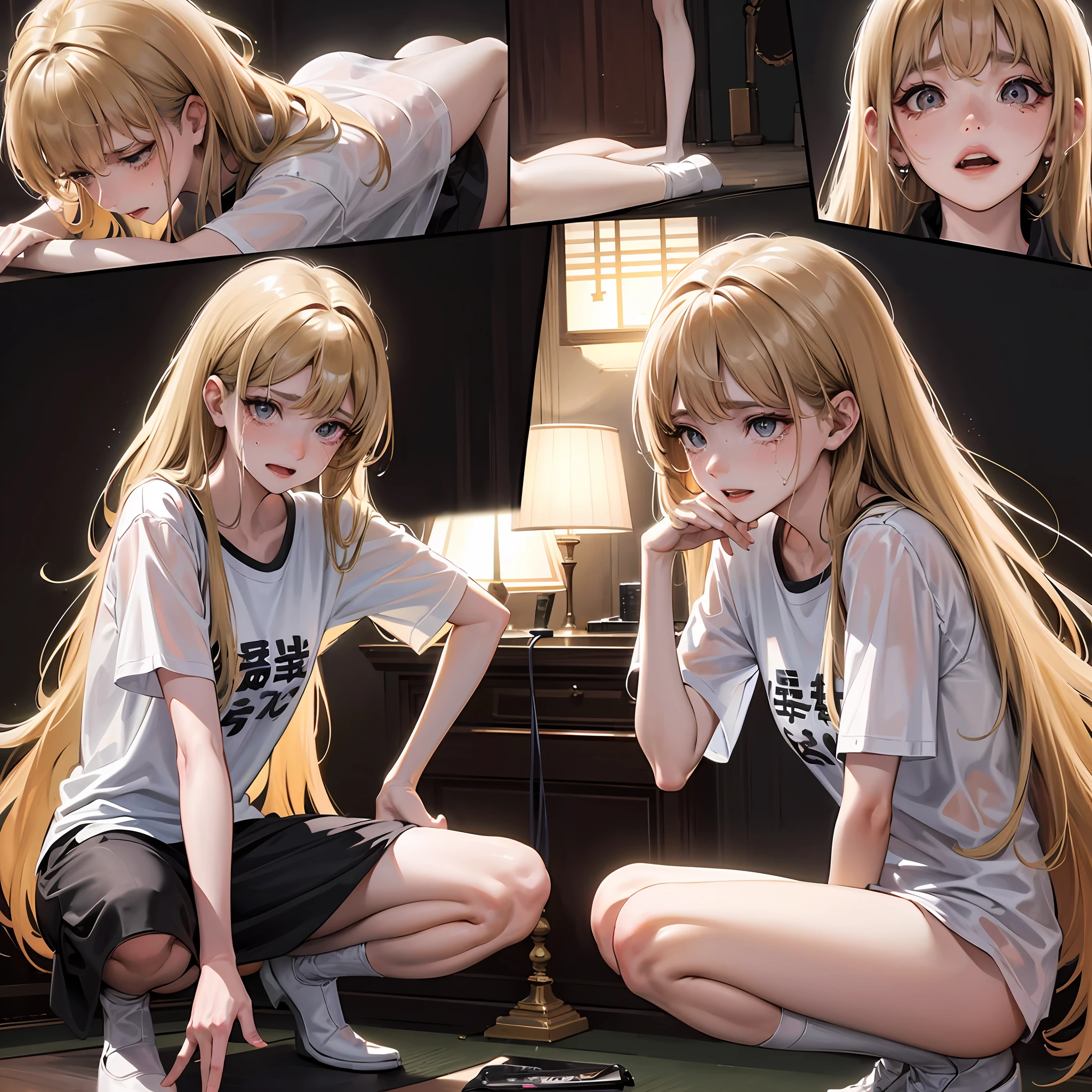 - [] Wet, see-through T-shirt, (((Spread your legs squatting))), on the famous Tokyo streets, moaning in pain, feeling pain, tears flowing, crying with pain, bust Botox, lying on your back, big, Naked lower body, No panties, Live ass, Perfect body, Open (perfect body, small ke)), fashion photorealism, details of high resolution system, Photography, sharpness, unique 850 4, koda850 k portrait camera, f1.6 lens, rich colors, surreal textures, magnificent light textures, surreal art, Cinestil 800 fashion mechanism, frightened crying, covered with tears, obeying pain, moaning in pain, grimace in pain, --auto