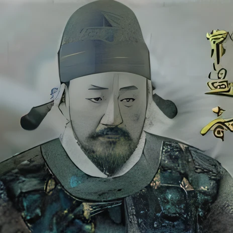 a close up of a drawing of a man with a hat on, by Xuande Emperor, Song Dynasty, inspired by Dong Yuan, hua cheng, Ming dynasty, xiang duan, Inspired by Zhao Yuan, feng shu, style of guo hua, kuang hong, Inspired by Hu Zaobin, Chiba Yuda