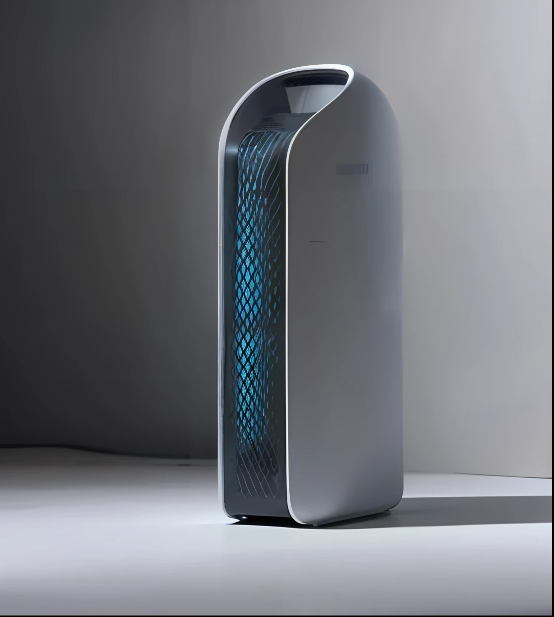 a close up of a gray and blue air purifier on a white surface, clean design, futuristic product design, product photo, by Tadashi Nakayama, product design shot, 3d product, slick design, korean, product introduction photo, 2 0 2 0, 2020, by jeonseok lee, sleek design, 2 0 1 9
