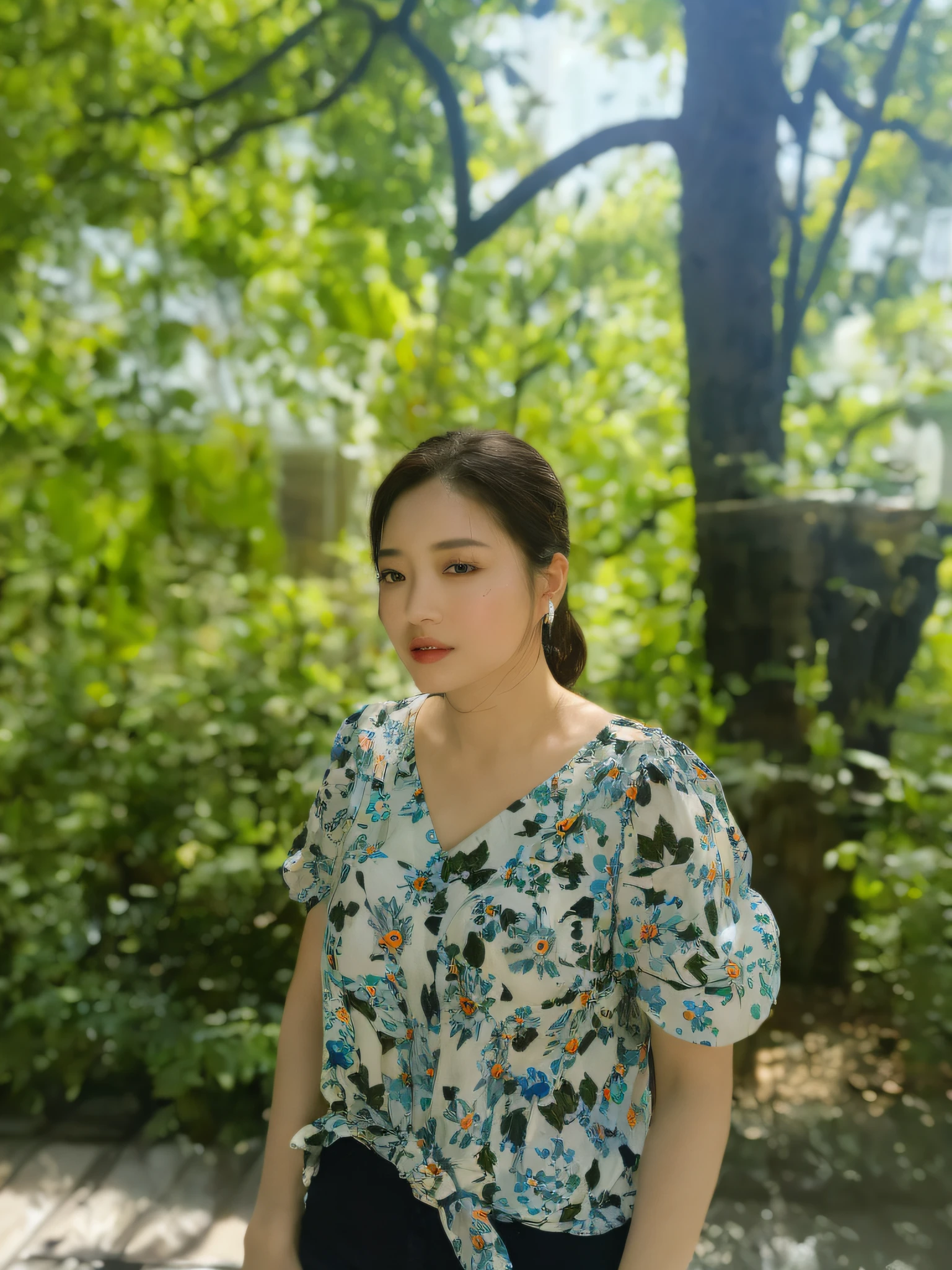 ((Midnight, Best quality, 8k, Masterpiece :1.3)), Whole body, Long legs, Sharp focus :1.2, A pretty woman with perfect figure :1.4, Slender abs :1.1, ((Dark brown hair, Big breasts :1.2)), (White tight tshirt, Jean bib, Standing:1.2), ((Night city view, Rooftop:1.3)), Highly detailed face and skin texture, Detailed eyes, Double eyelid