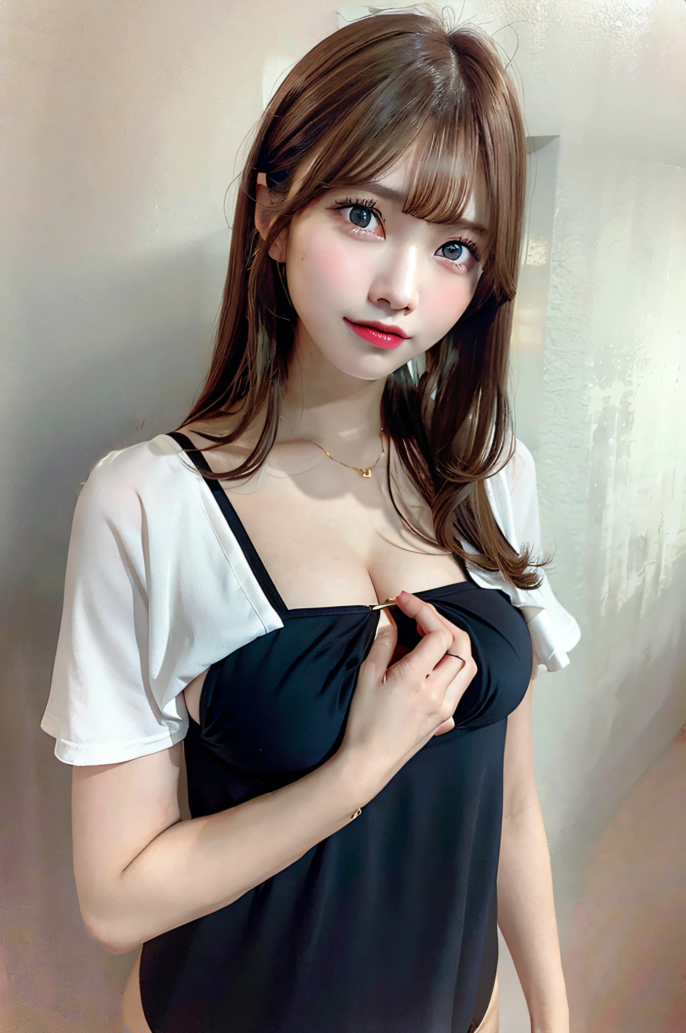 The bikini、neat shape breasts、cleavage of the breast