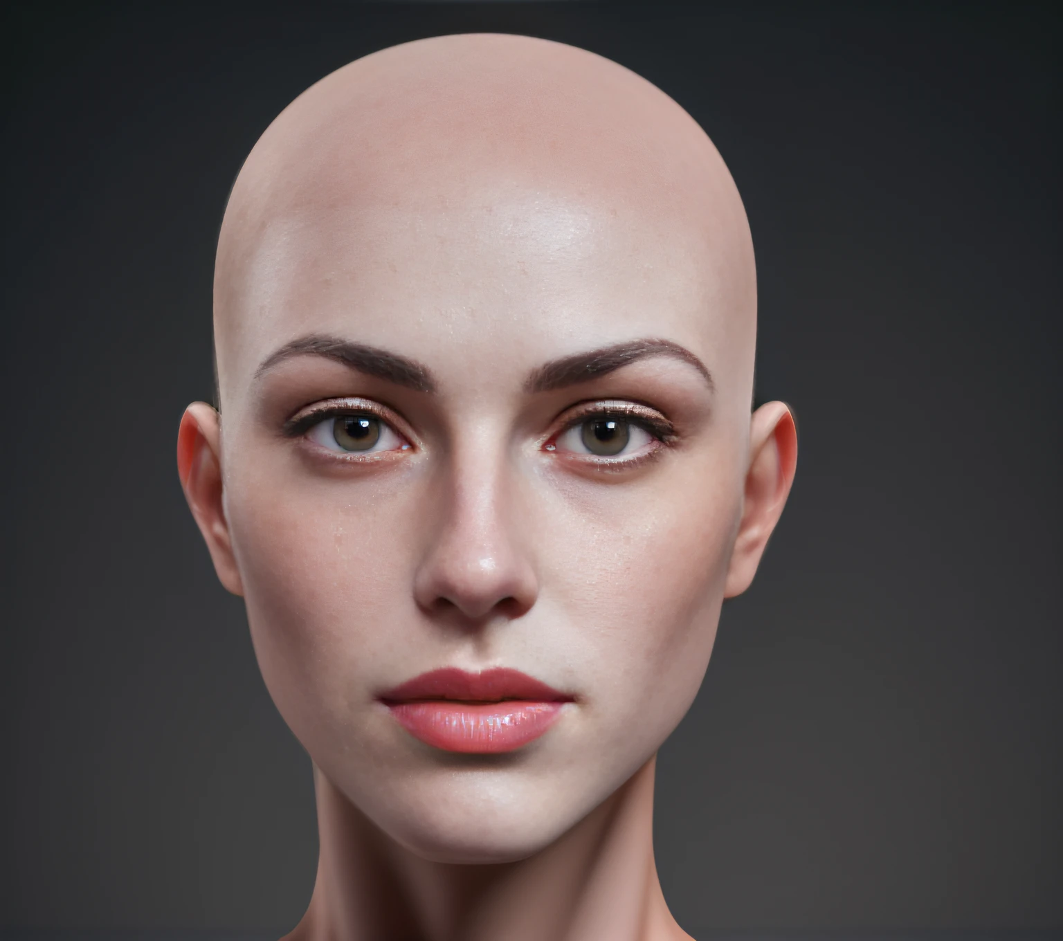 Close-up of a man with a white face and pink lips, realistically rendered face, realistic human face, human realistic face, realistic face and body hybrid, human face realistic, realistic restored face, real human face with skin, with very highly detailed face, accurate detailed face, extreme detailed face and body, photorealistic skin tone, portrait of female humanoid