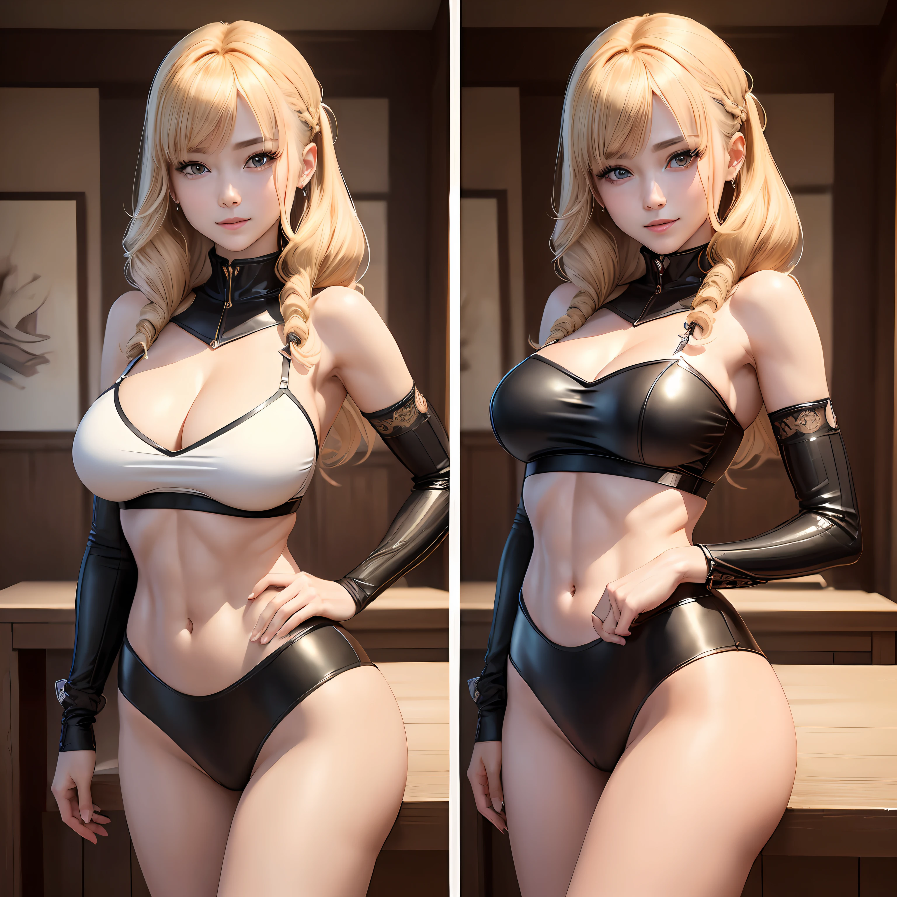 ((top-quality、8K、masterpiece:1.3))、1girl in、Slim Abs Beauty:1.3、(Hairstyle Casual、huge tit:1.2)、doress:1.1、Super fine face、Delicat eyes、二重まぶた、a smile、Realistic Girl --auto