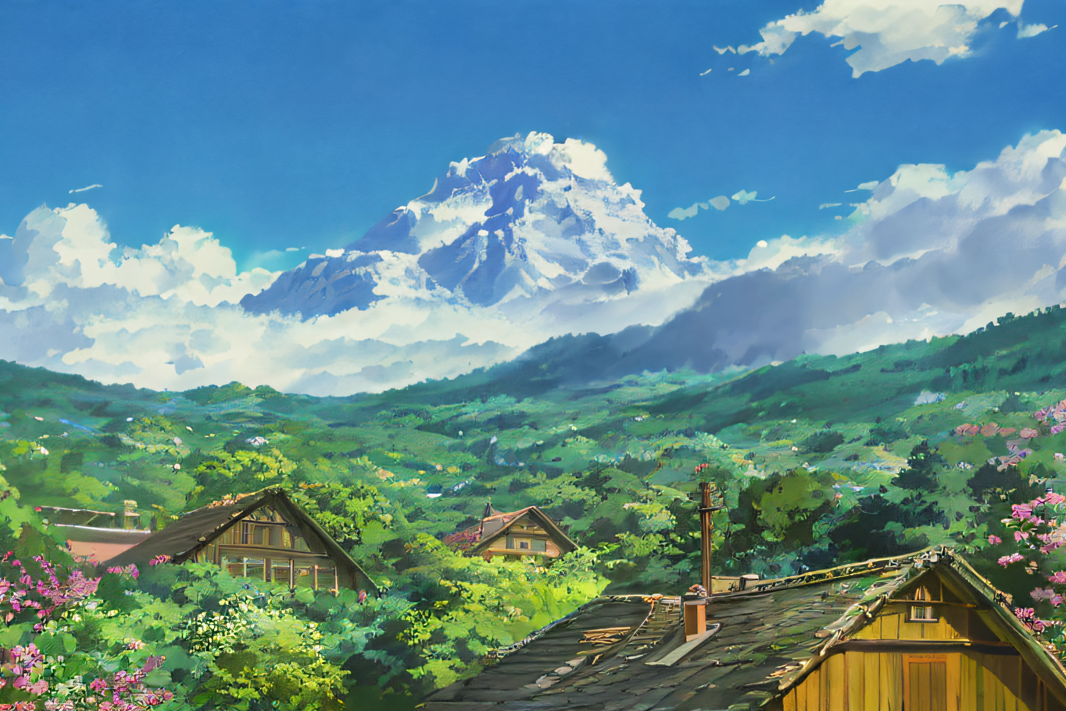 anime、landscapes、studio ghibli、ghibli、scenery、style、art style、artstyle、
