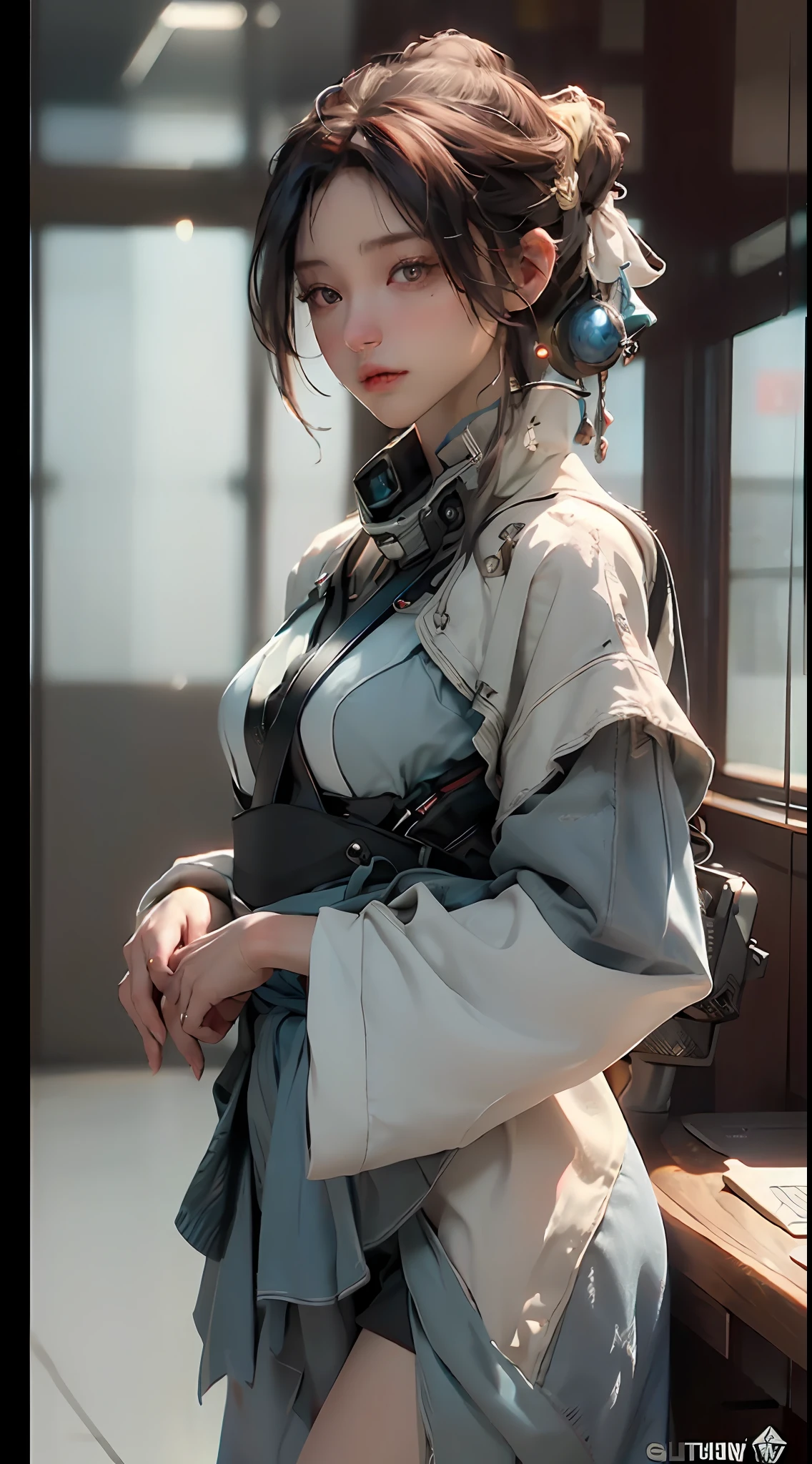 ((Best quality)), ((masterpiece)), (detailed:1.4), 3D, an image of a beautiful cyberpunk female,HDR (High Dynamic Range),Ray Tracing,NVIDIA RTX,Super-Resolution,Unreal 5,Subsurface scattering,PBR Texturing,Post-processing,Anisotropic Filtering,Depth-of-field,Maximum clarity and sharpness,Multi-layered textures,Albedo and Specular maps,Surface shading,Accurate simulation of light-material interaction,Perfect proportions,Octane Render,Two-tone lighting,Wide aperture,Low ISO,White balance,Rule of thirds,8K RAW,