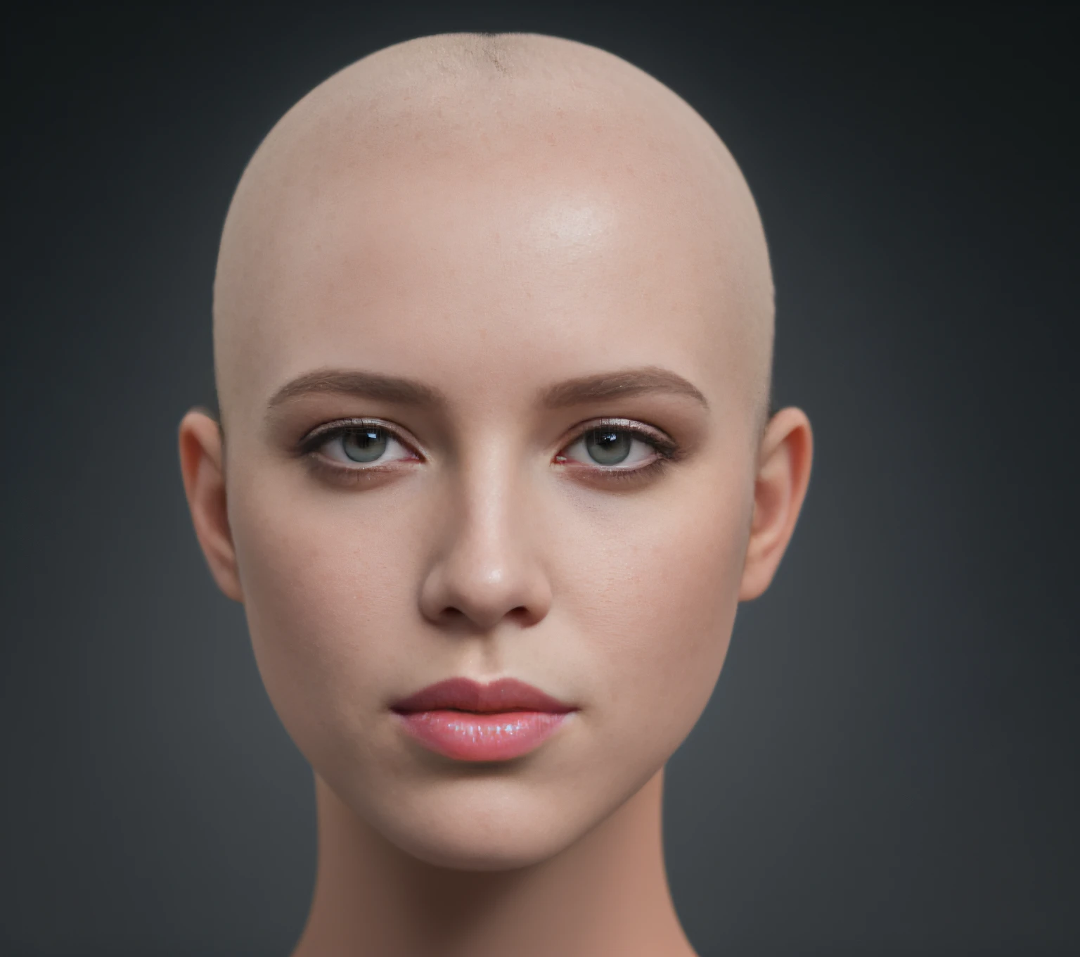 Close up of a woman with white face and pink lips, realistically rendered face, realistic human face, human realistic face, realistic face and body hybrid, human face realistic, real human face with skin, Fine fine skin, extreme detailed face and body, photorealistic skin tone, portrait of female humanoid