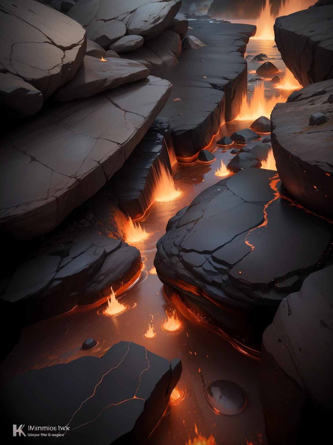 （8K， RAW photos， best qualtiy， tmasterpiece：1.2），（photorealestic， photo-realistic：1.37）， （（best qualtiy））， 超高分辨率， Extremely detailed Cg Unity 8K wallpaper， physically-based renderingt， cinmatic lighting，volcanic rock，magma，volcanic rock，k hd，Nipples clearly visible ，Clear texture，Volcanic rocks，magma，boiling，burst，Ambient，spectacular --auto