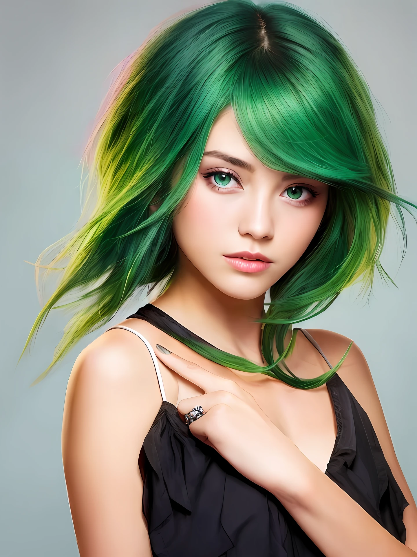Green hair