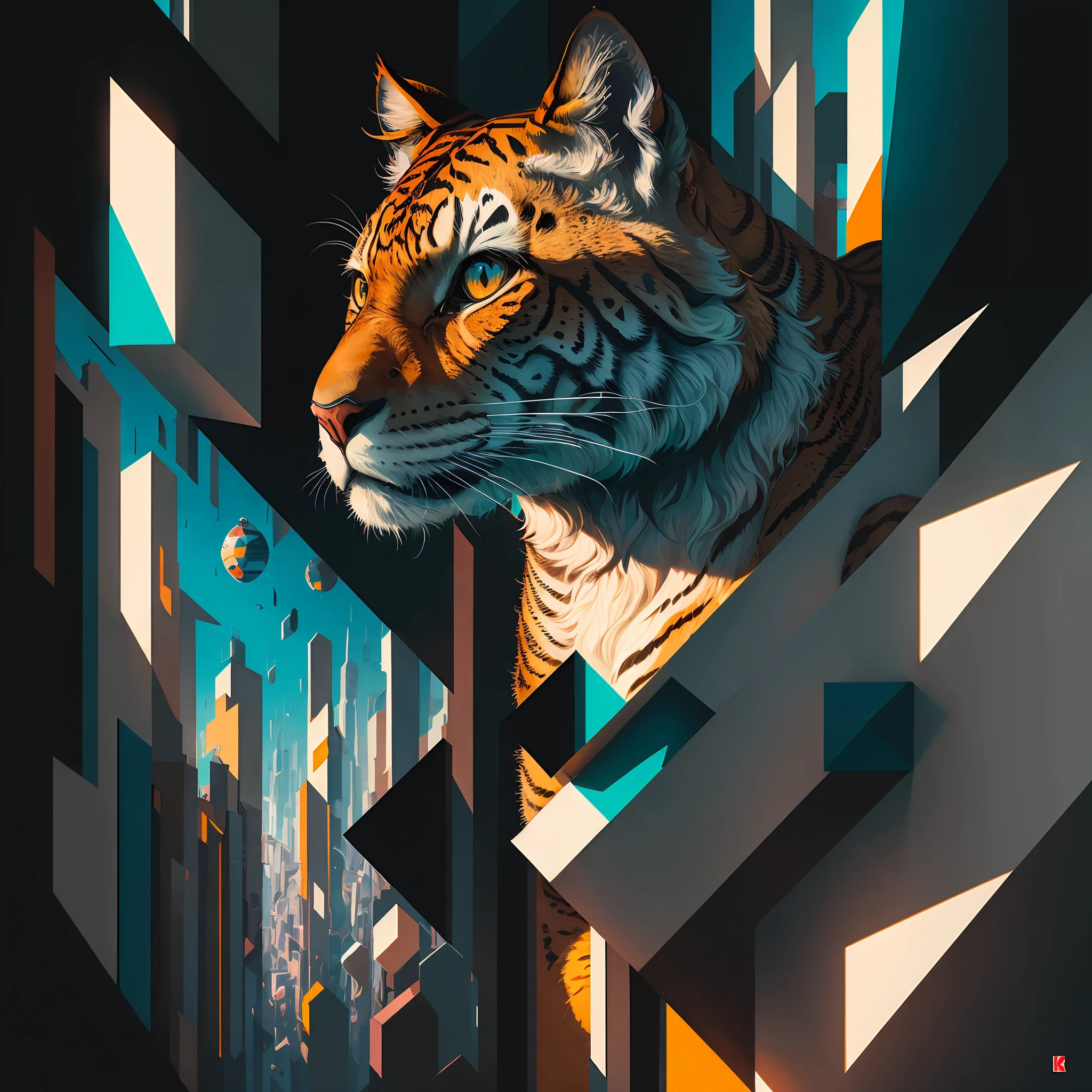 off white,Big cat surrealism, surrealism, High detail, futurism, Cubist futurism, Social realism, stereograms, 8K, Super detail, hyper HD, ccurate, Super detail, High details, High quality, 16k, Herrys --auto