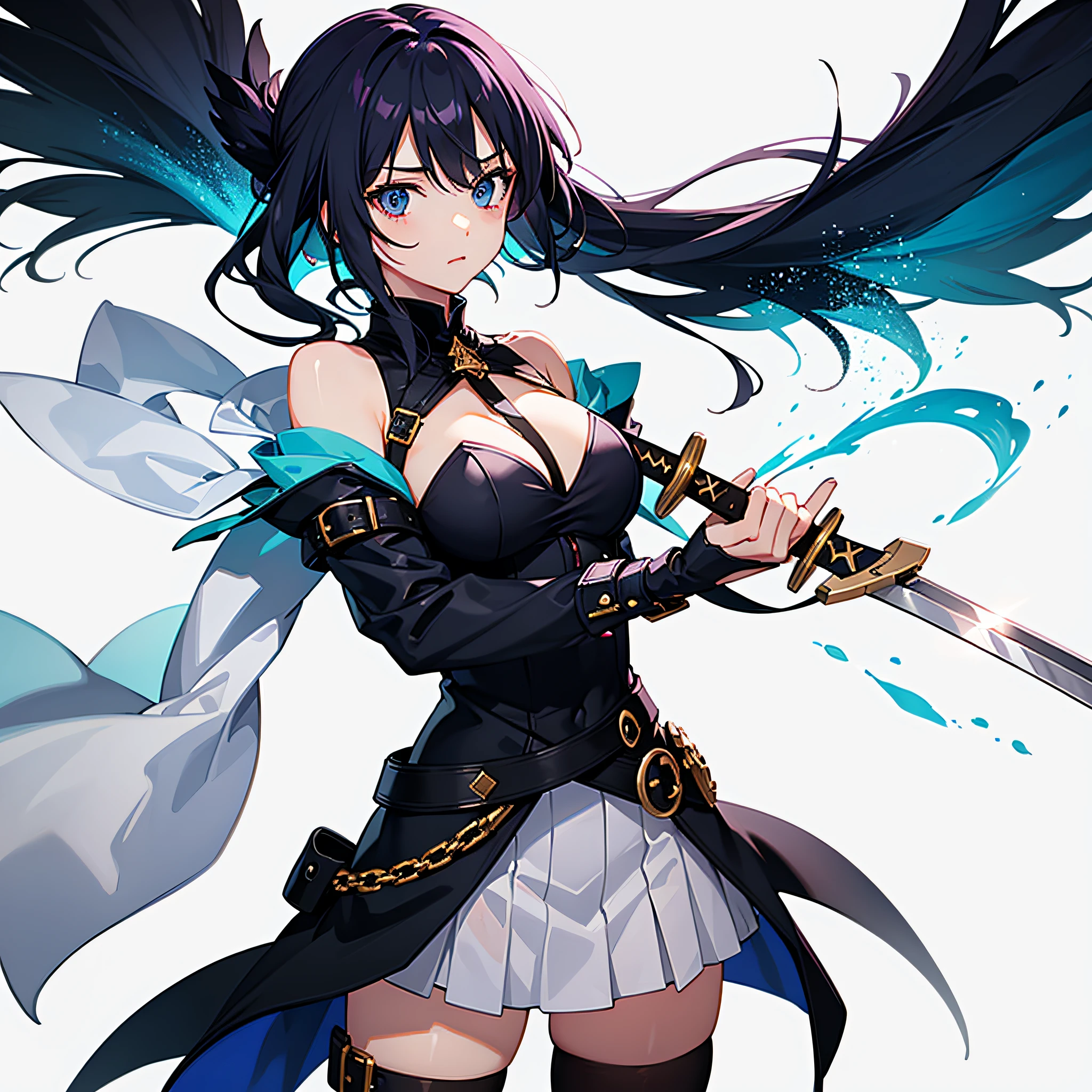 Kami Aya Reika，Holding a sword，4K Ultra Clear