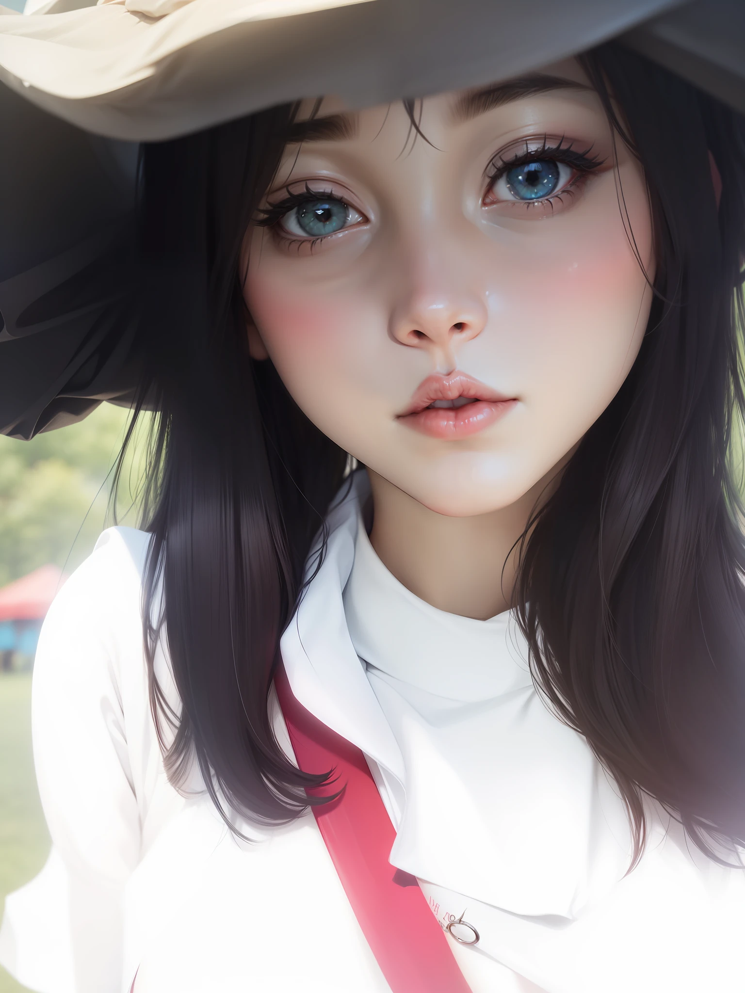 (8K,RAW photos,best qualtiy,tmasterpiece:1.2),(Lifelike,Lifelike:1.37),best qualtiy,超高分辨率,NFSW backlight,light leaks,Dynamic lighting,Slim,Smooth skin,(PureErosFace_V1:1),adolable,Belly Kpop idol,(beatiful detailed eyes:1),(Beautiful detail face:1),(freebuffing:1.2),exteriors,Ulzzang-6500,1girll,standing on your feet,The upper part of the body,,, from the front side,up front view,looking at viewert,, Arms behind your back