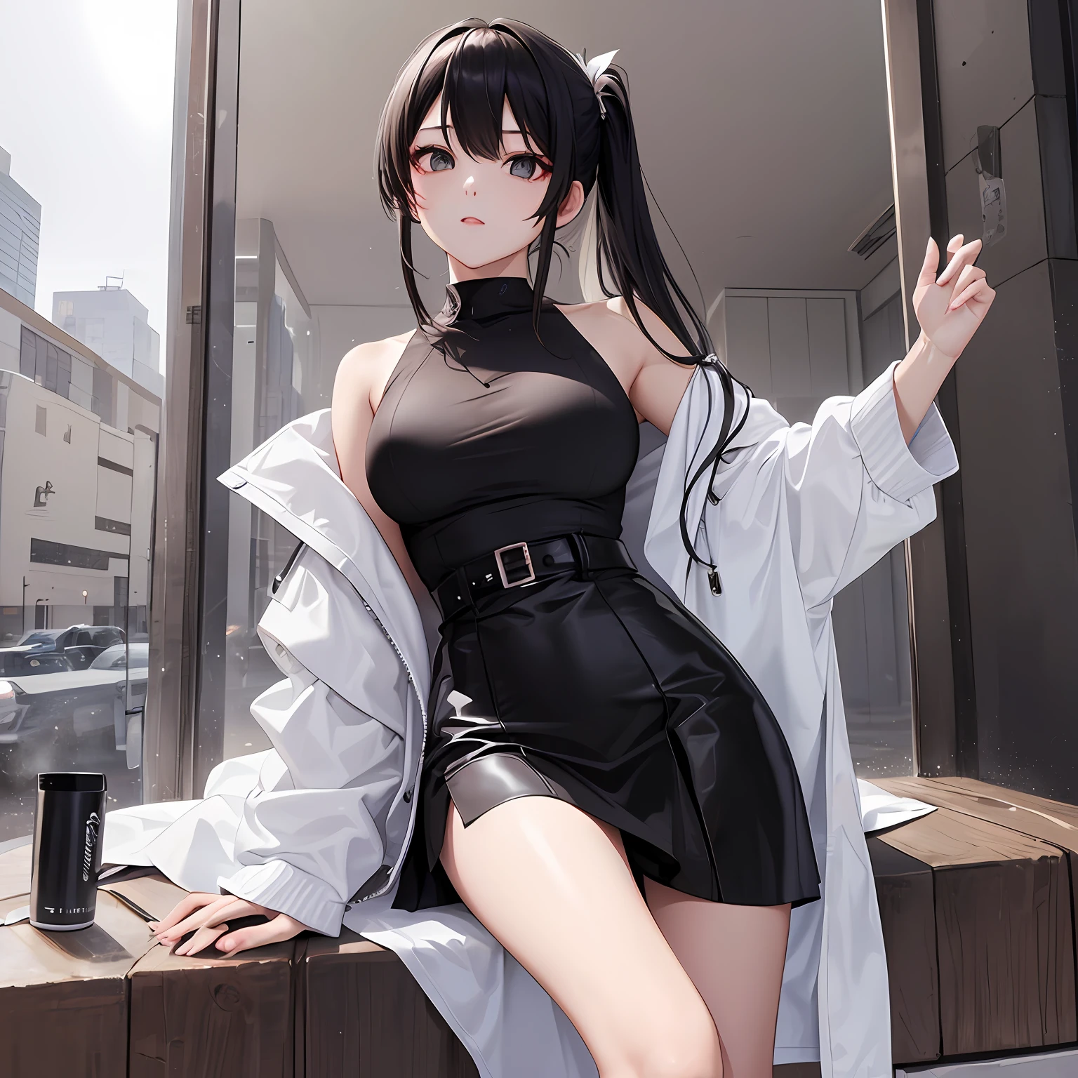 (masterpiece, best quality),styled(tag)Sexy,misterious(tag)It shows Korean style,Excellent(tag)Expressiveness,Exotic(tag),Sexy and shiny(tag),人物(tag)A Korean beauty,Nero(tag)hair、largeeyes(tag)、slenderlegs(tag),collocation(tag)ssee-through(tag)Short skirt(tag),Contrast with the shirt outlined with a black outline(tag),two(tag)he who(tag)Black and white combination(tag),Better embodiment(tag)The beauty of the characters。 --auto