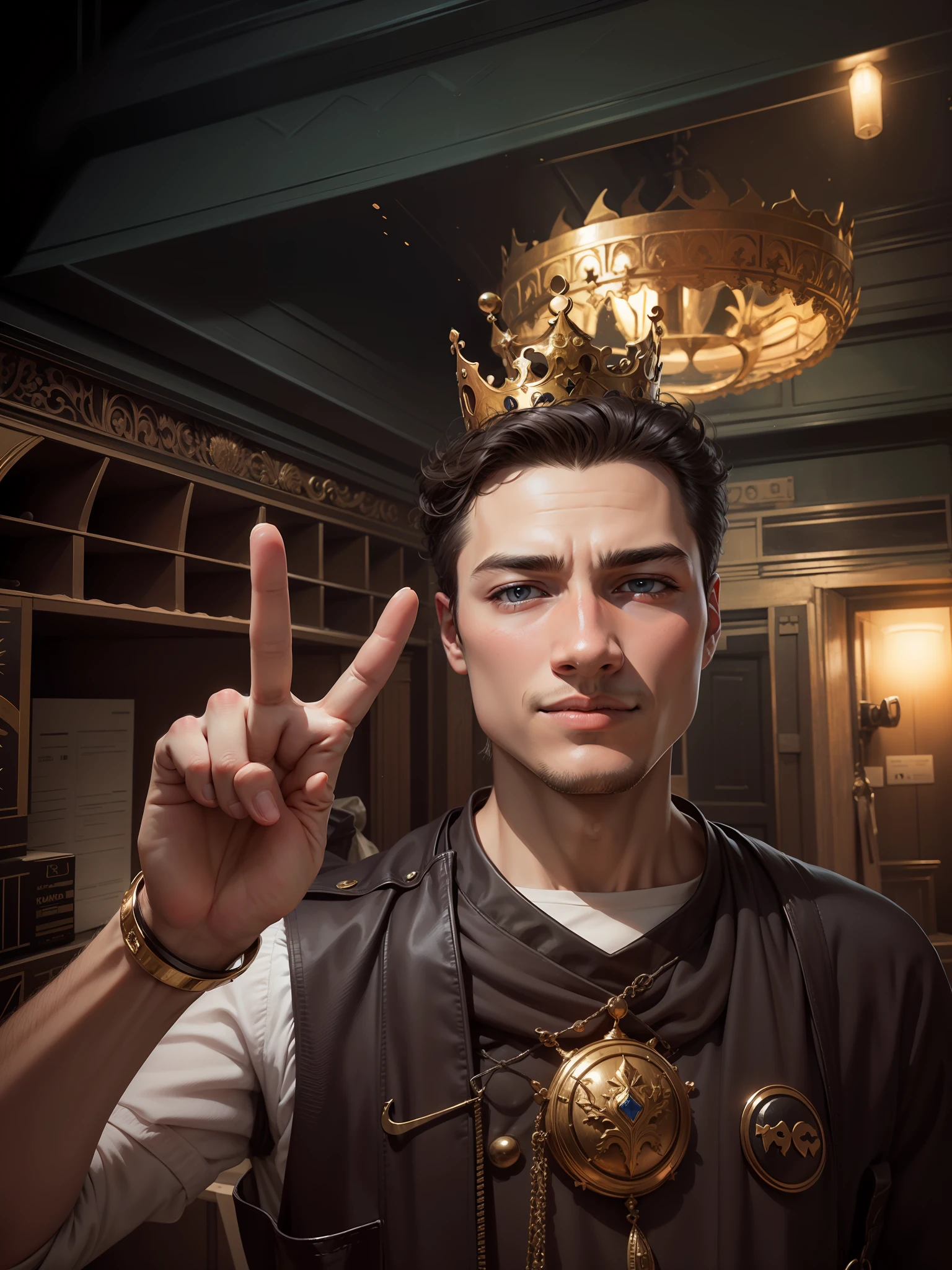 The boy with the crown