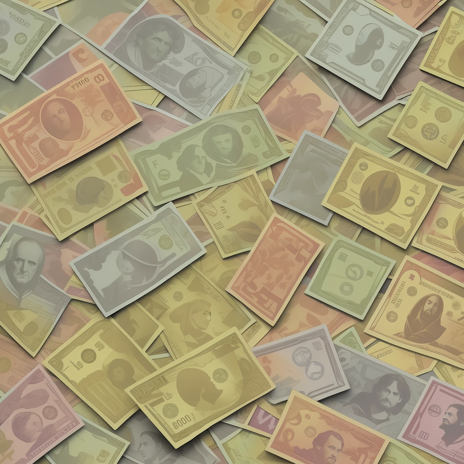 boardgame paper  money background