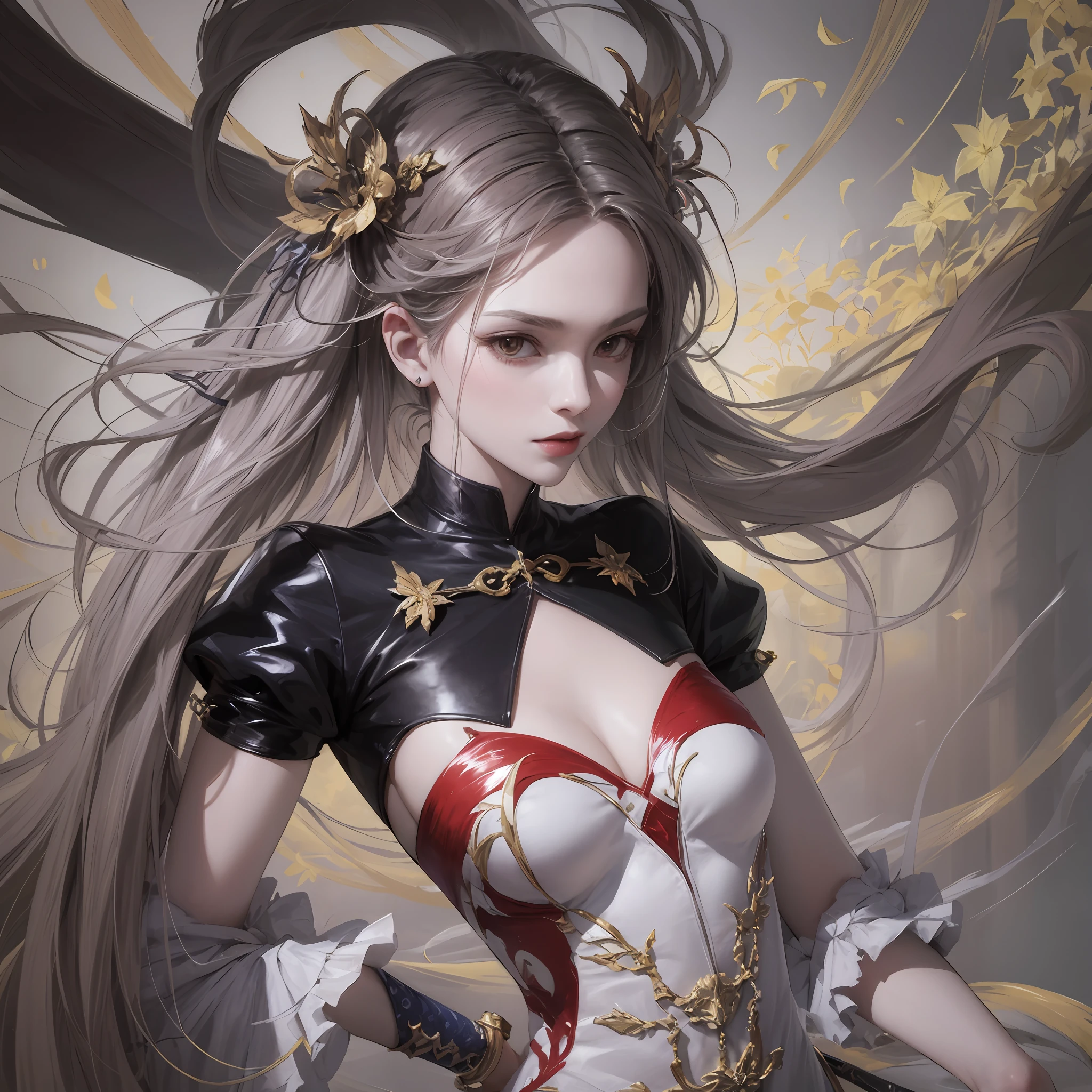 8k 壁纸，best qualtiy，Ultimate hand detail，full bodyesbian，（Ribbons：2.0）,long sword --auto