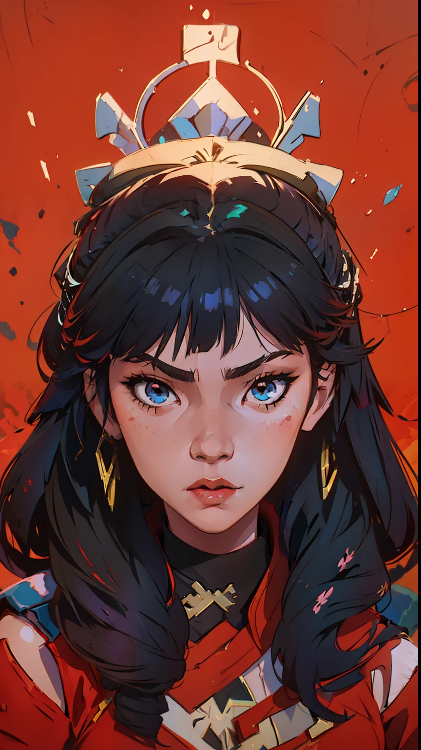 a painting of a girl with a crown on her head, Art not Guweiz style, Guweiz, Artgerm e Atey Ghailan, Ilya Kuvshinov. 4 mil, Arte Digital Ilya Kuvshinov, RossDraw Retrato, A obra-prima de Guweiz, Digital anime illustration, Rossdraw 1. 0