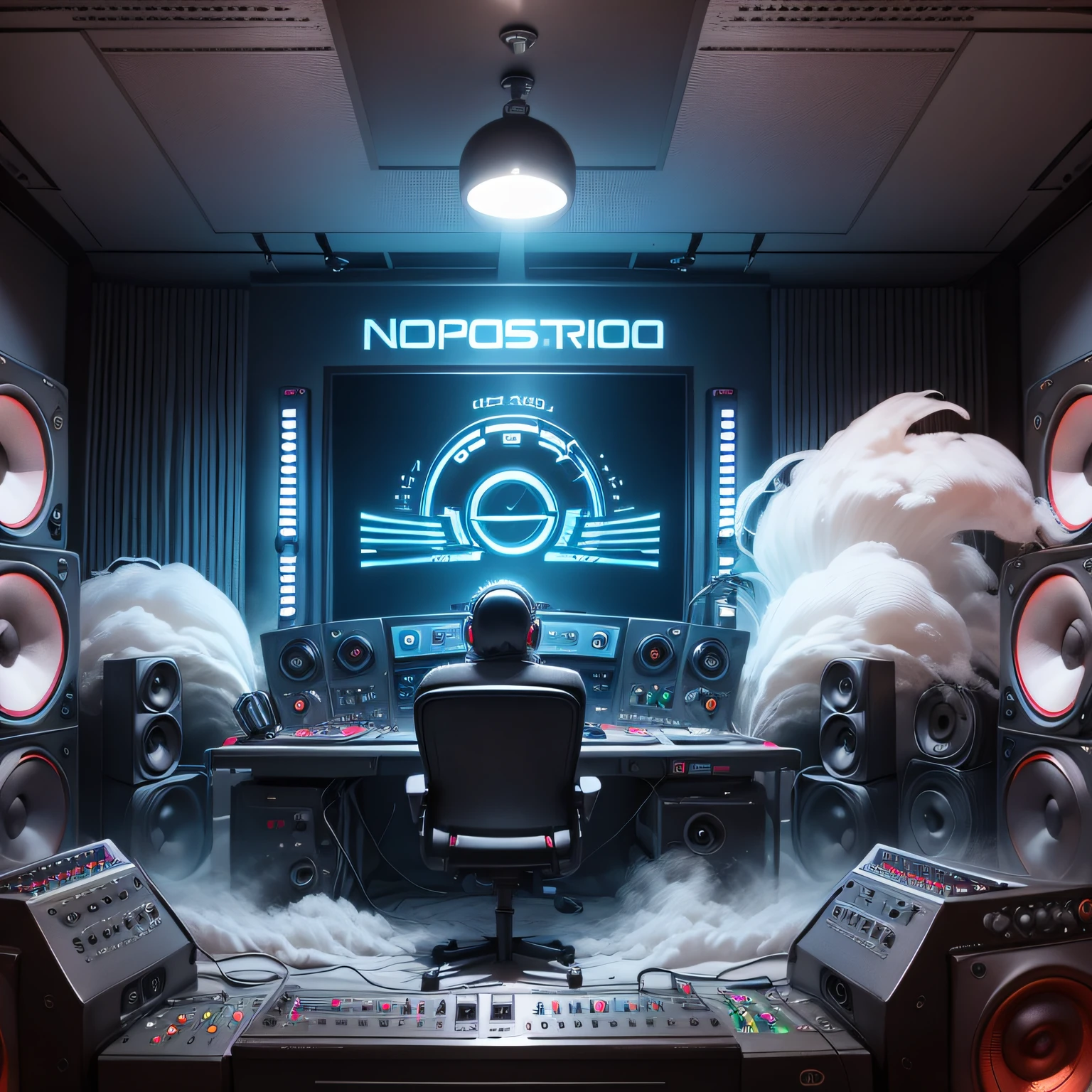 DJ Studio ，NOhumans，Big stereo，Cool，Steam waves --auto
