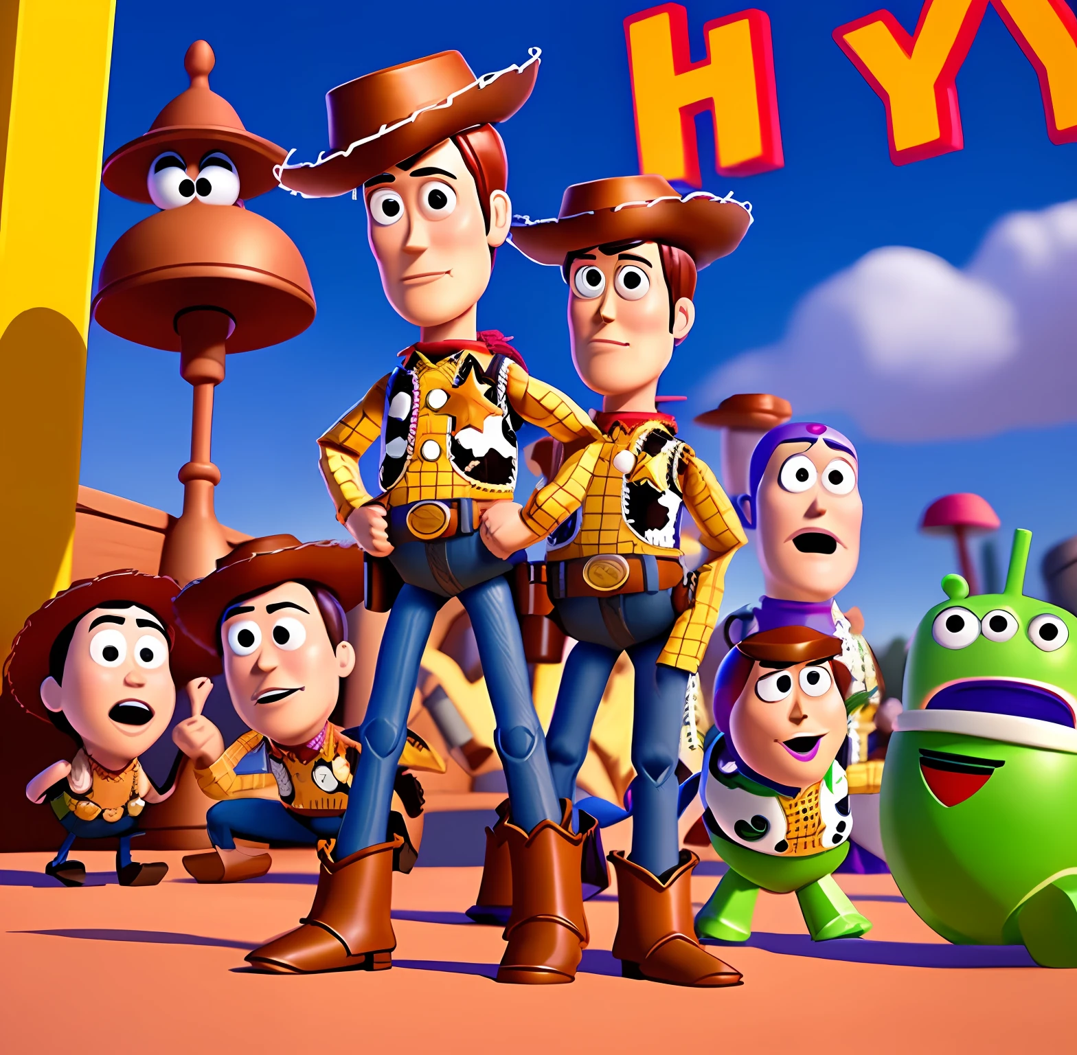 Woody men toy story
Atirando