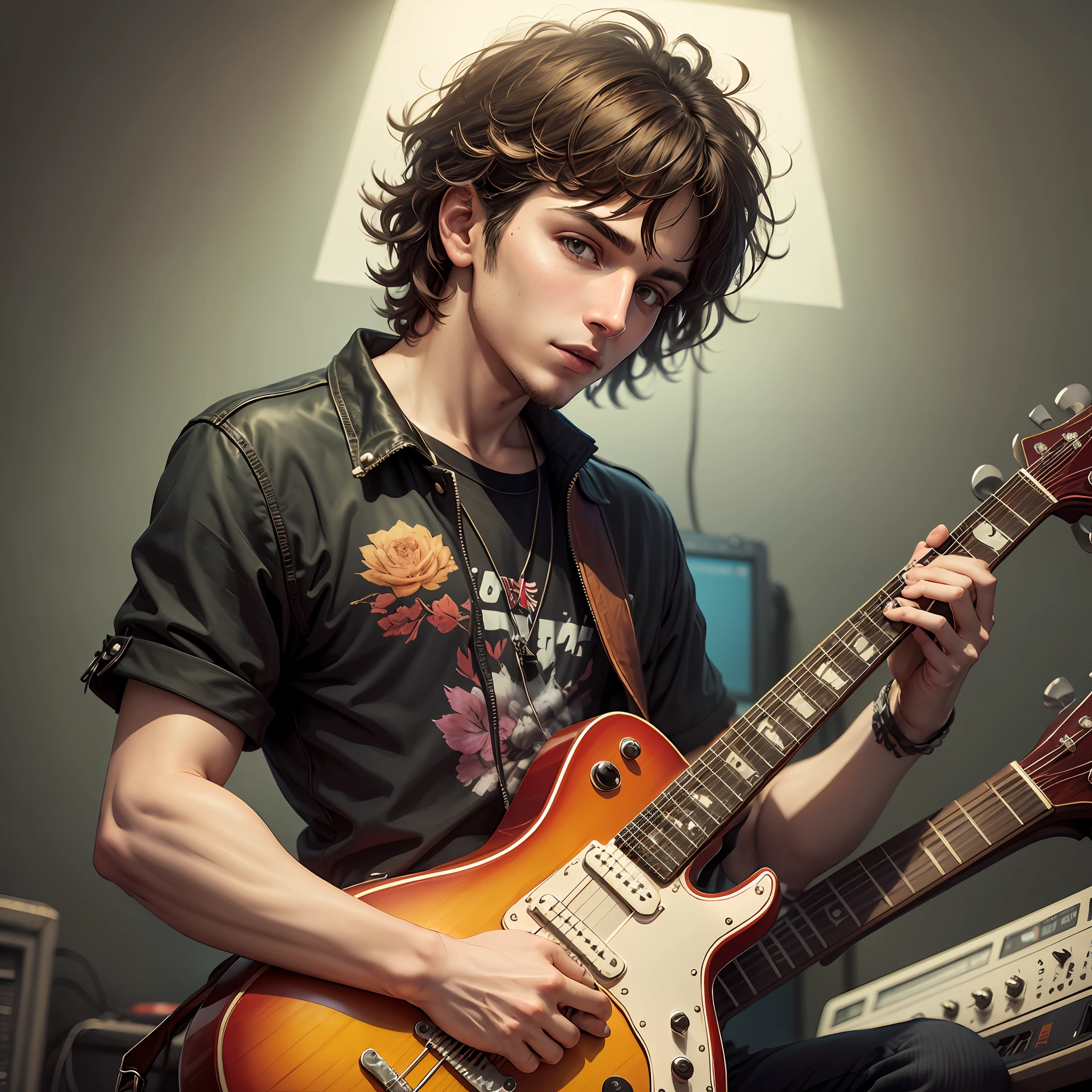 young man guitarrist --auto --s2