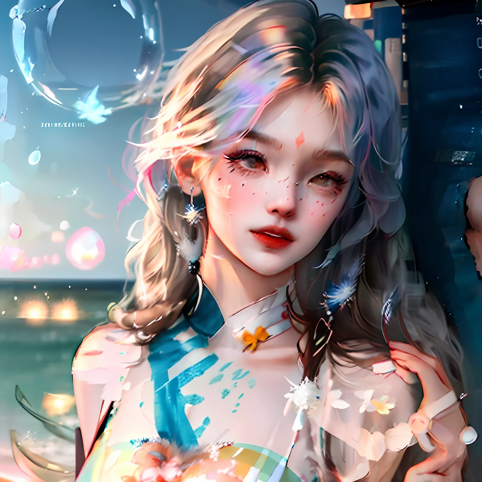 quadratic element,夏天,beachside,Beautuful Women,nakeness,full bodyesbian --auto