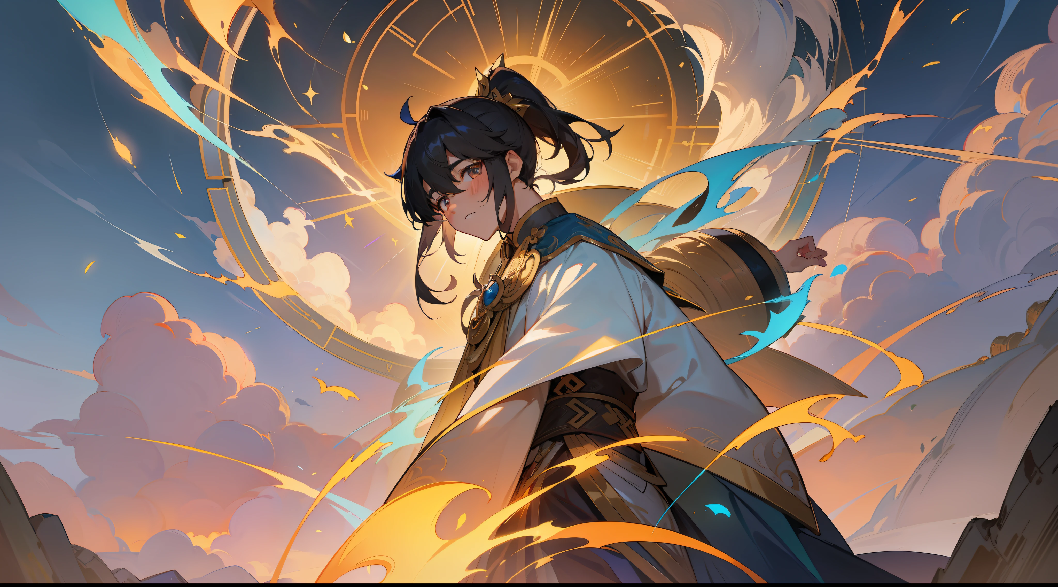 The moment Li Tianyu stepped into the "Gate of Eternal Life", he was surrounded by brilliant light. He narrowed his eyes and looked forward to the immortal cultivation realm he was about to step into. And when he entered the Immortal Cultivation Realm, a scene full of fantasy and beauty unfolded in front of his eyes.
