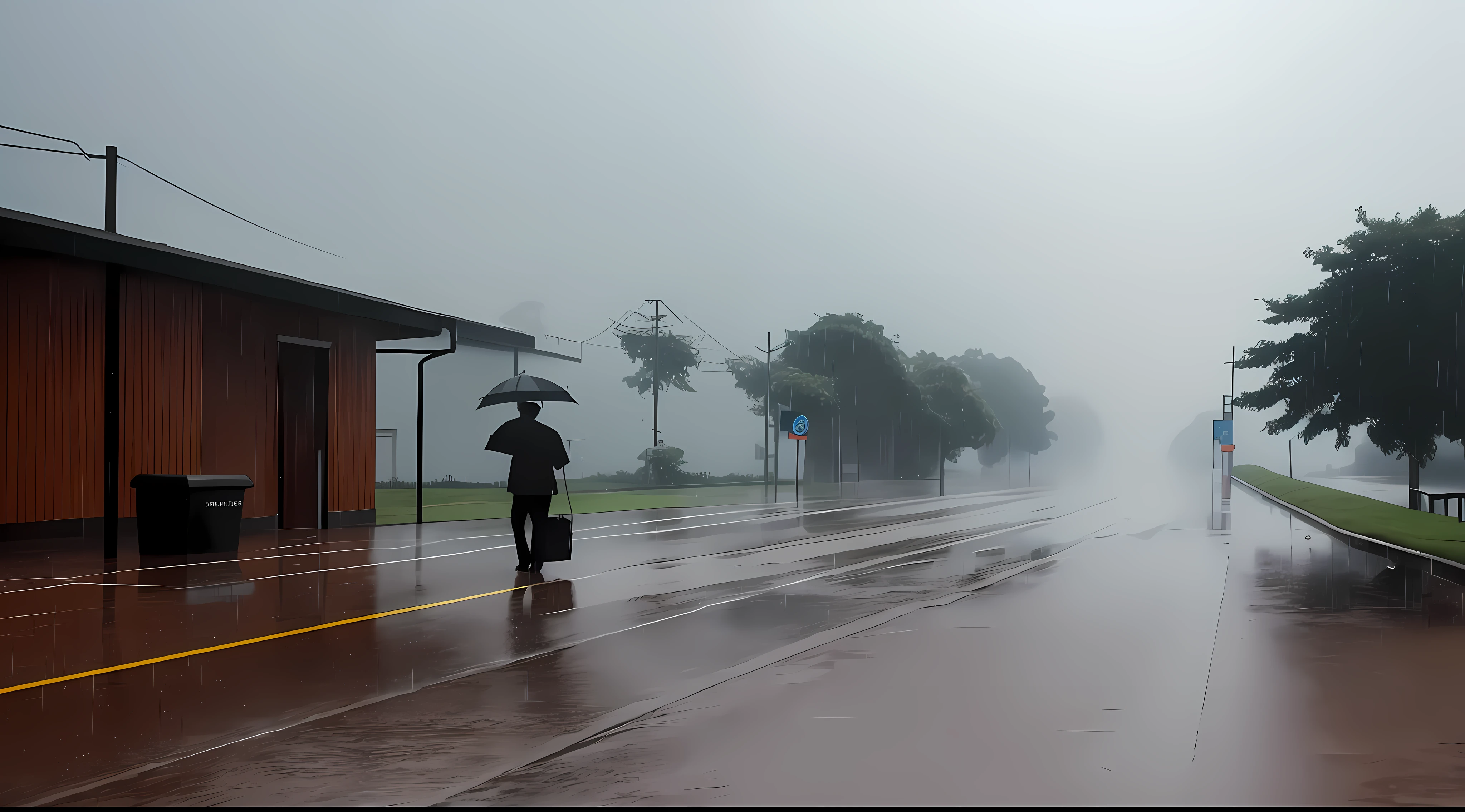 very heavy rain