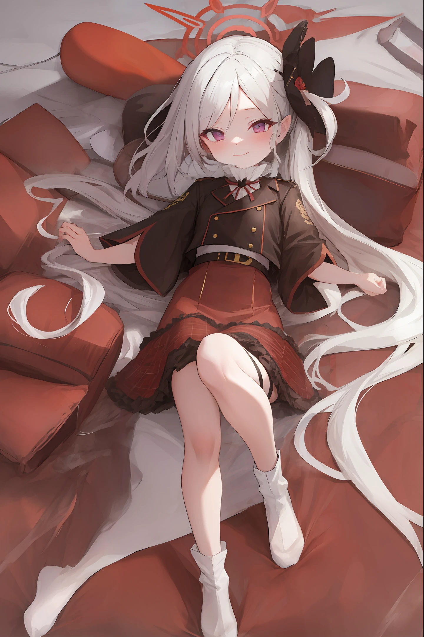 White silk white hair loli