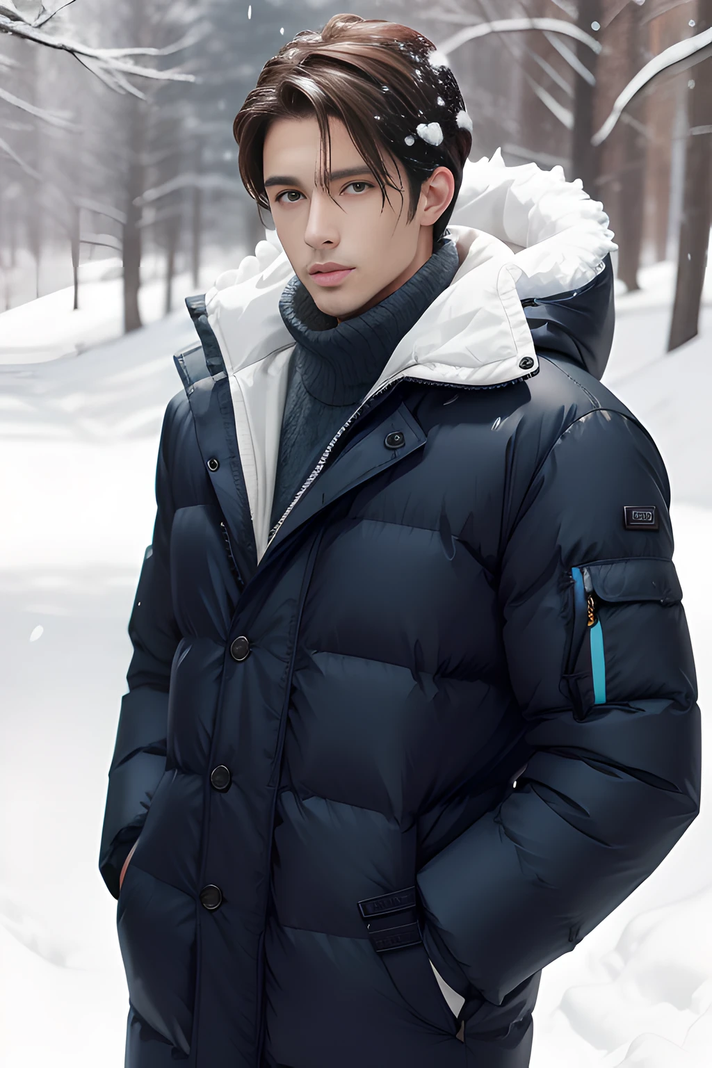 Handsome Men , Snow Clothes