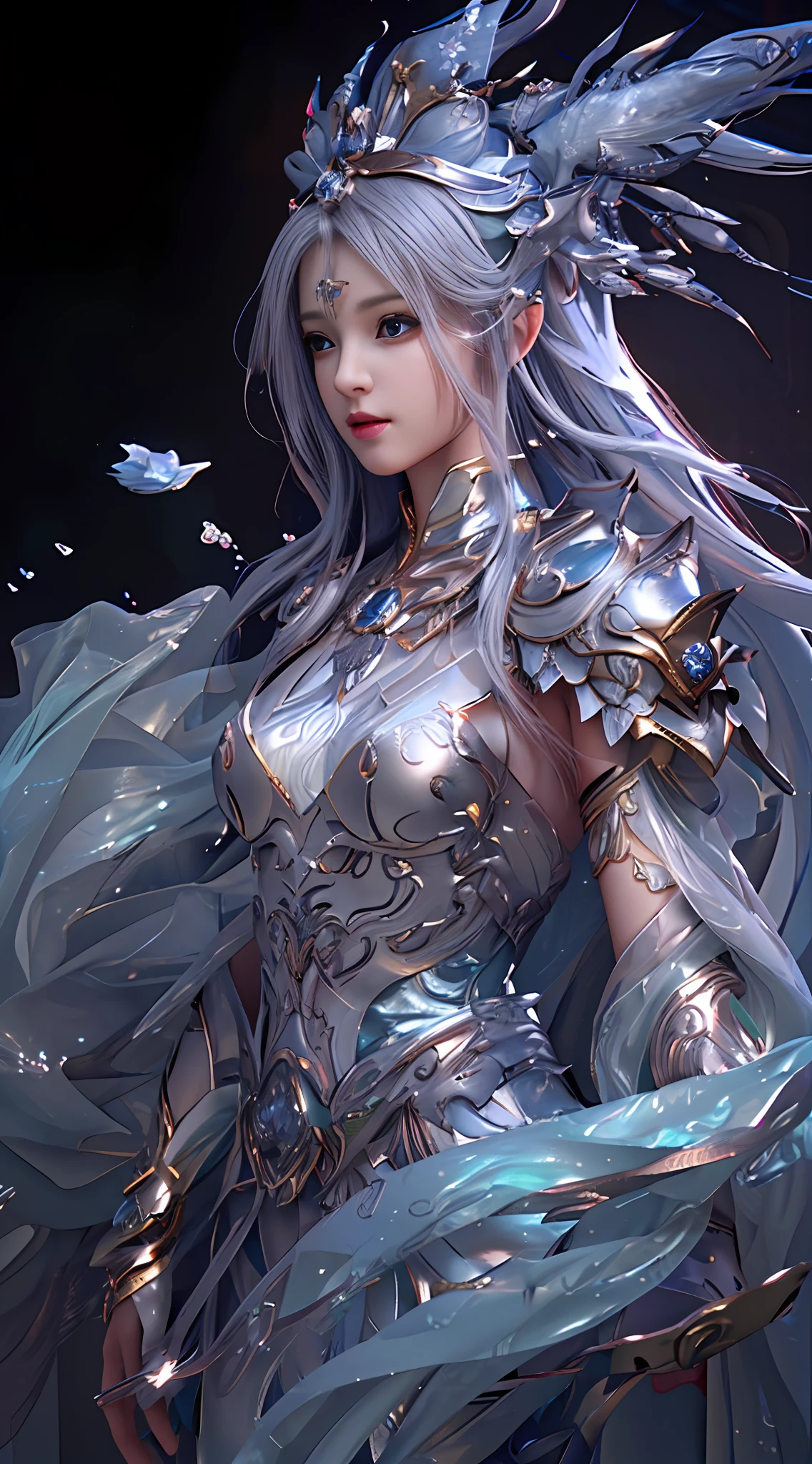 Golden Yellow, 3d Rendered Character Art 8K, Beautiful Fantasy Queen, 8k High Quality Detailed Art, Beautiful and Elegant Elf Queen, Realistic Anime Girl Rendering, (((Beautiful Fantasy Queen)), Smooth Anime CG Art, Beautiful Elf Princess, 3d Anime Realistic, 8K Portrait Rendering