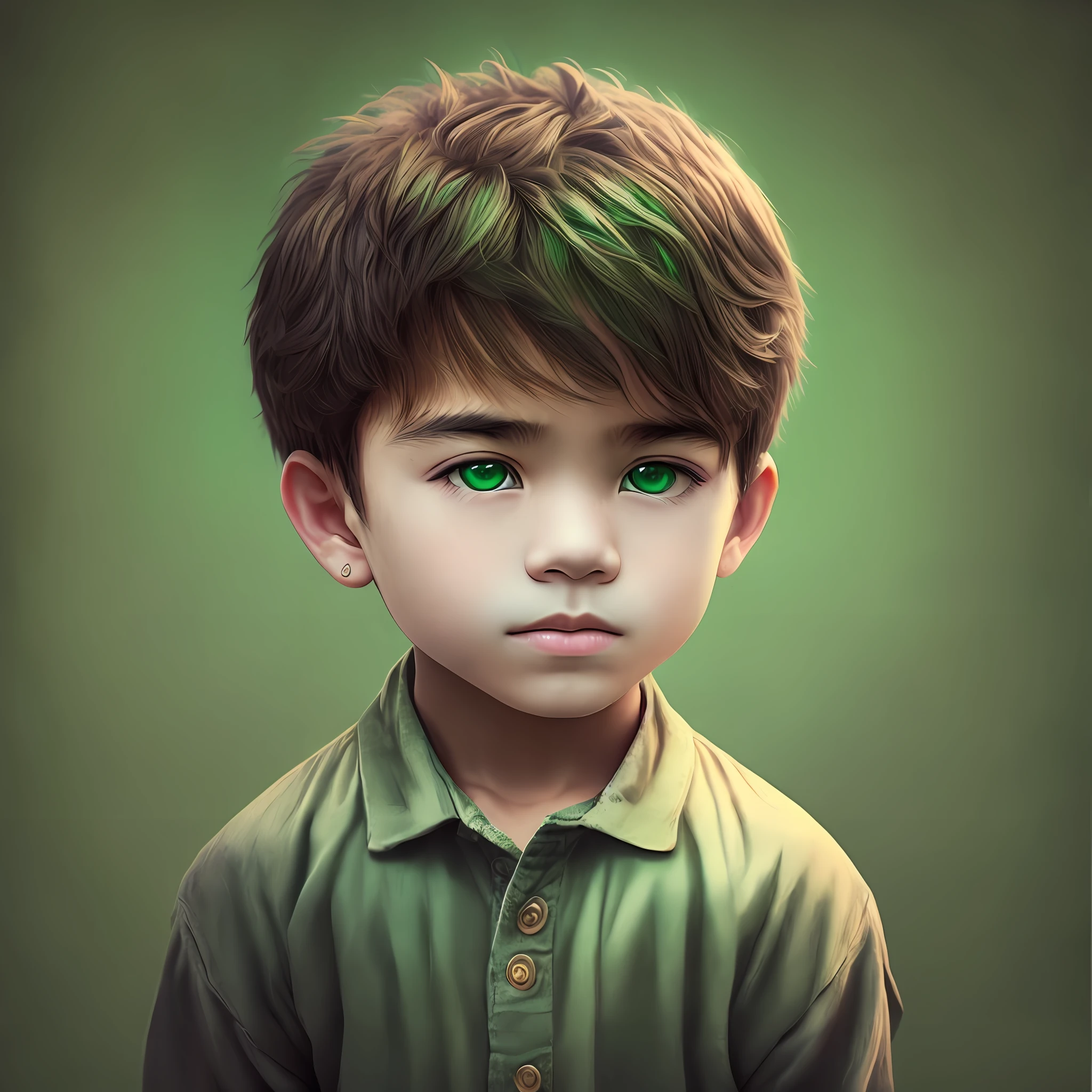 This boy photo green background and profesnal look --auto