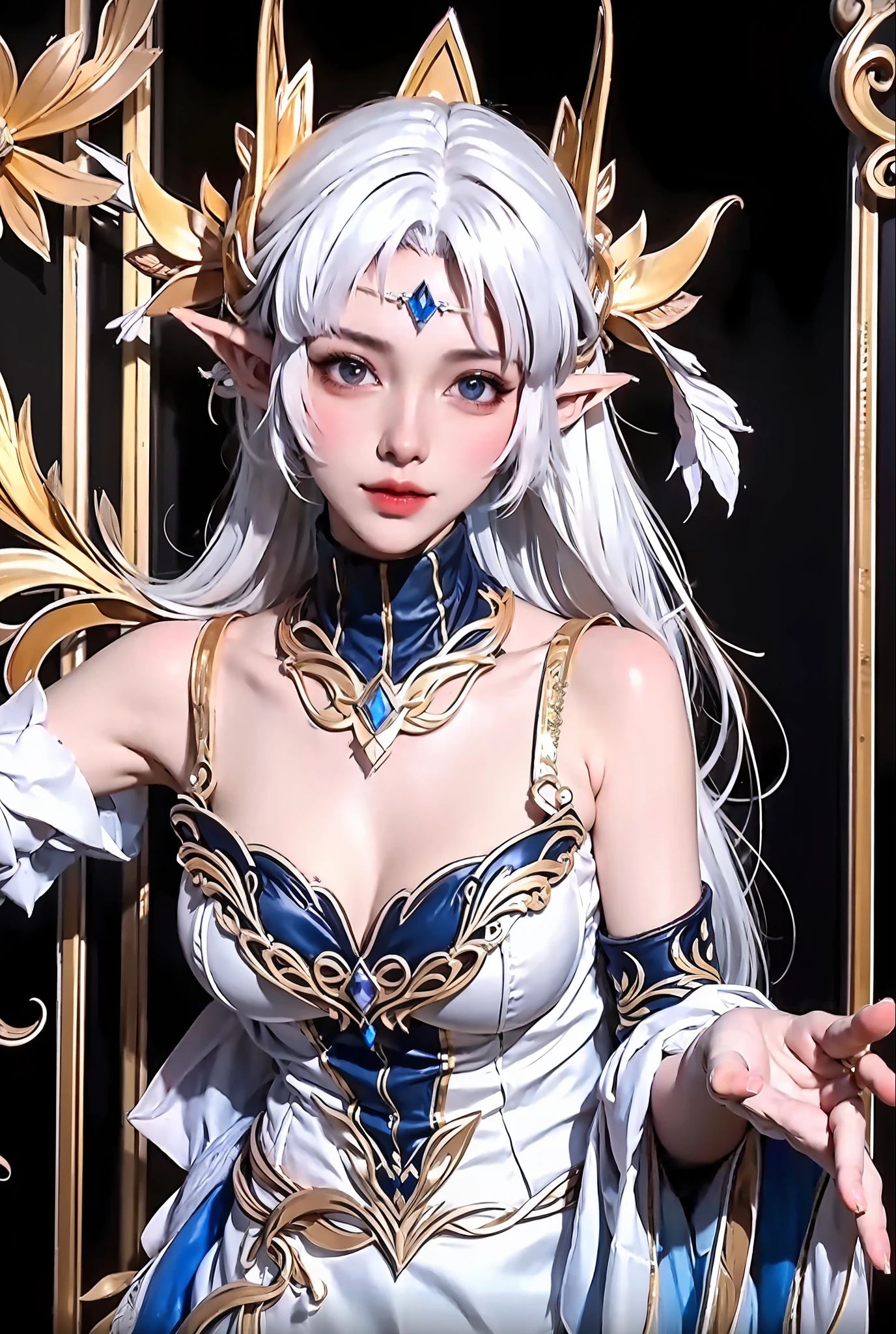 ulzang-6500-v1.1,(RAW photo:1.2),()Best quality ,Masterpiece, illustration, An extremely delicate and beautiful, Extremely detailed ,CG ,Unity ,8K wallpaper, Amazing, finedetail, Masterpiece,Best quality,offcial art,Extremely detailed Cg Unity 8K wallpaper,absurderes, unbelievable Ridiculous, hugefilesize, Ultra-detailed, A high resolution, Extremely detailed,Beautiful detailed girl, Extremely detailed eyes and face, Beautiful detailed eyes,light in face,Cinematic lighting,1girll,full body,full body shot of,See-through,view the viewer,Outdoors,spiky_hor ears,jewelry,Long leg white stockings,